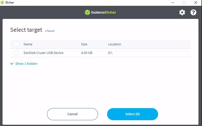 Flash Drive Select