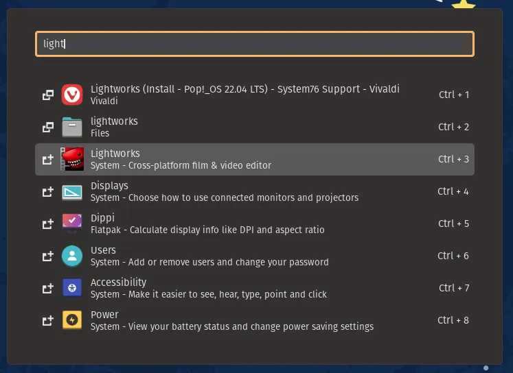 Launcher Menu