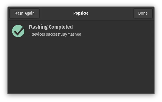 Flashing Pop!_OS…