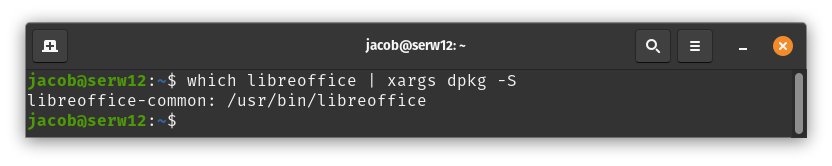 dpkg file lookup output