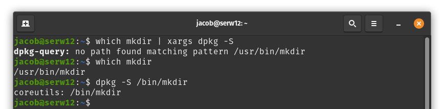 dpkg file lookup with a /usr symlink