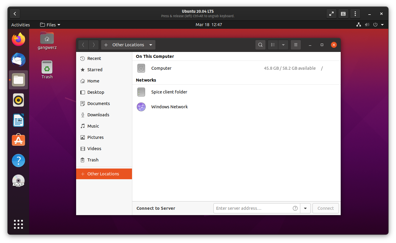 Accessing a Shared Folder