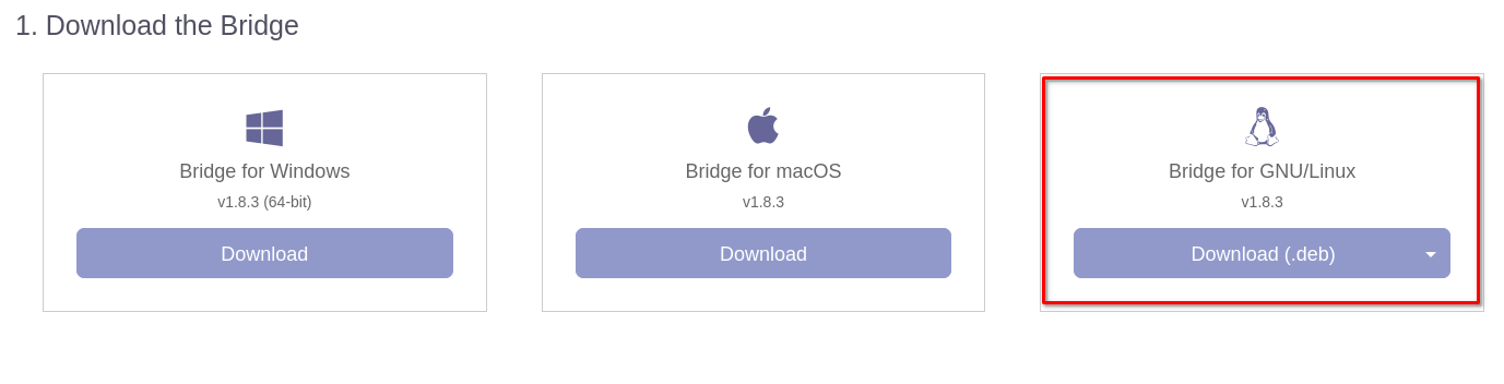 Download ProtonMail Bridge