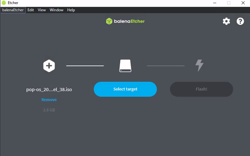 Click on Select Target