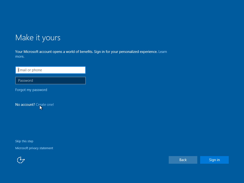 Sign into your Microsoft Account