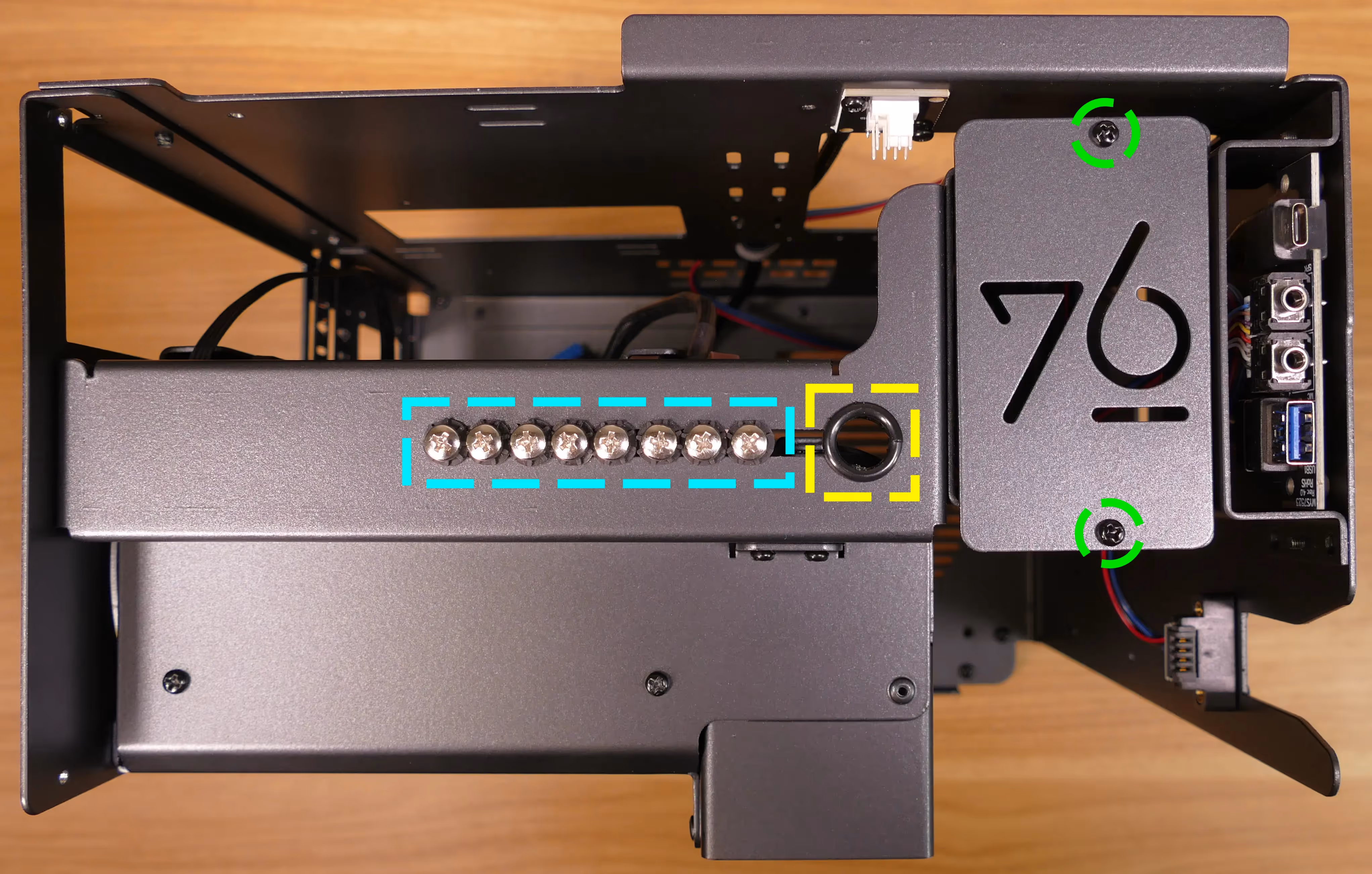 2.5" SATA drive cage & screws