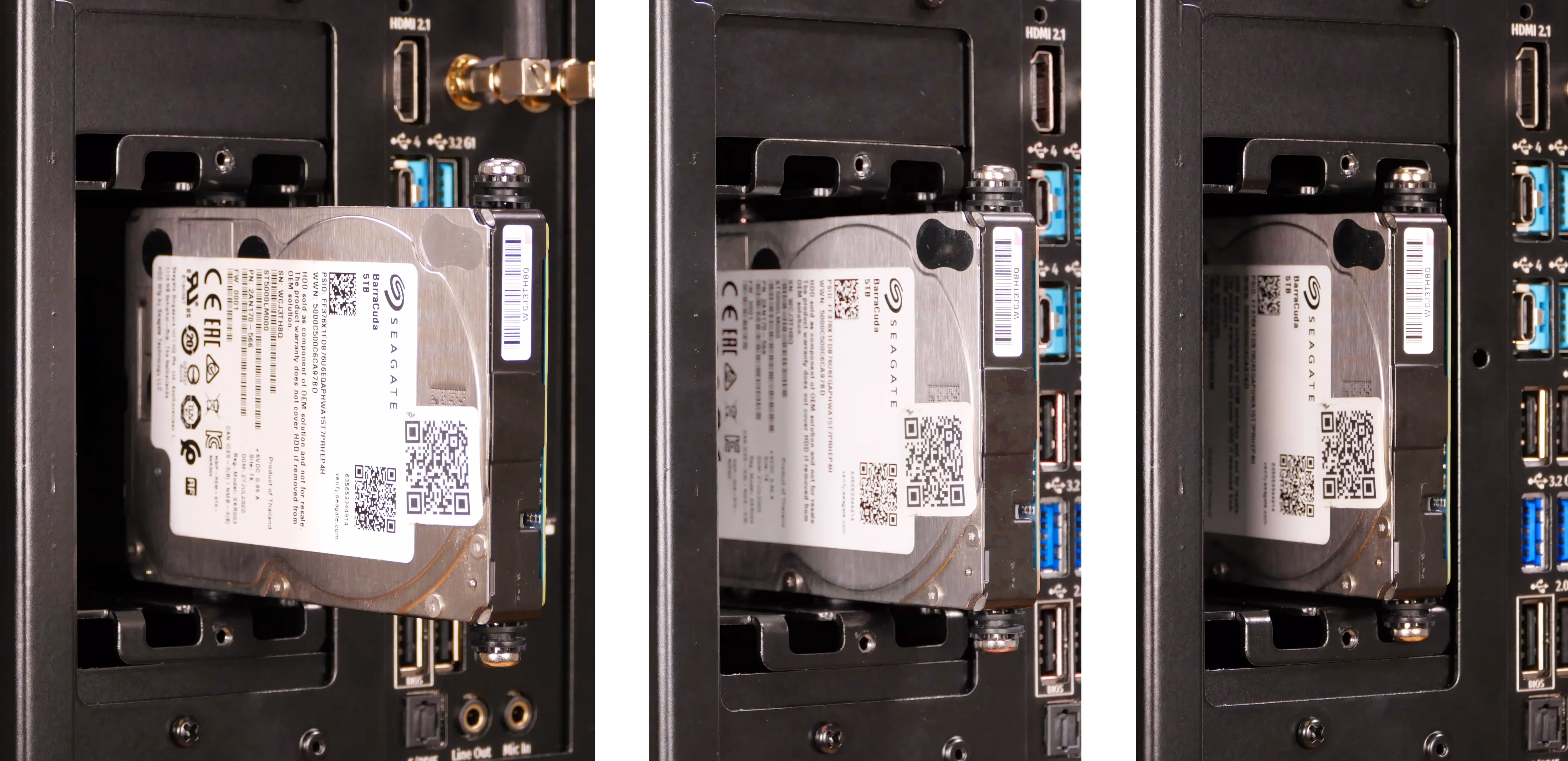 2.5" drive installation