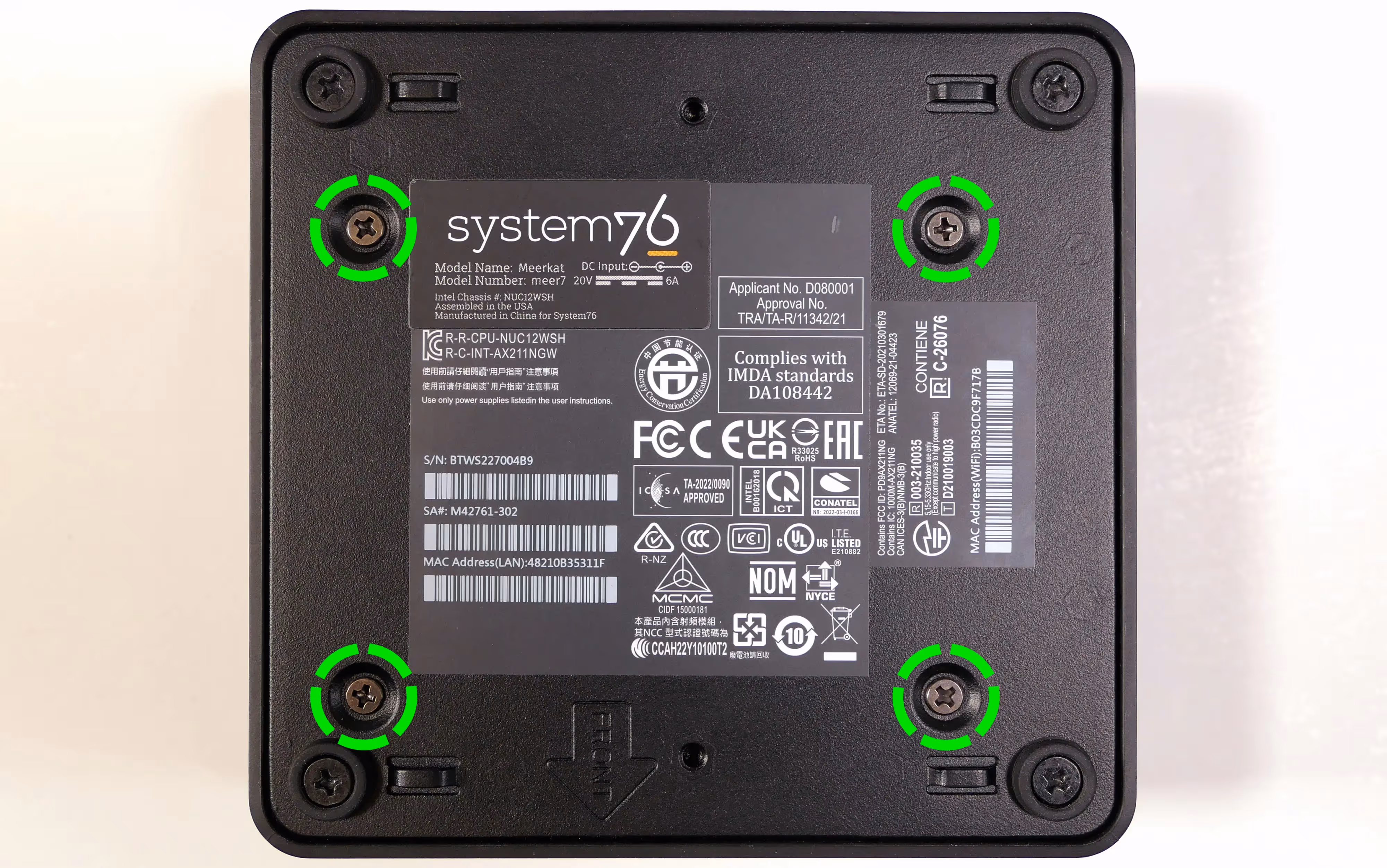 2.5" drive screws