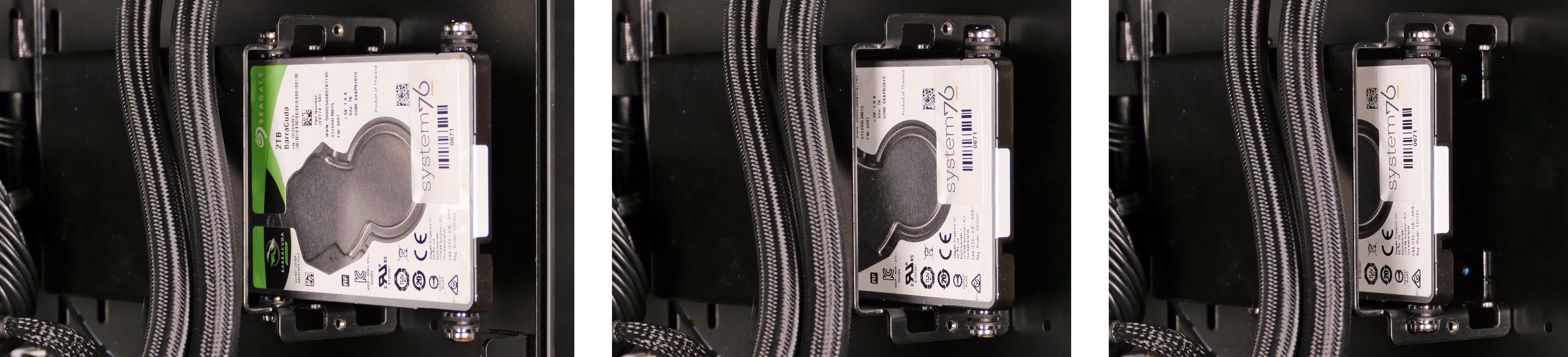 2.5" drive installation