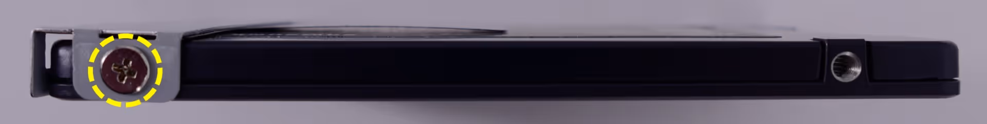 2.5" drive side screw