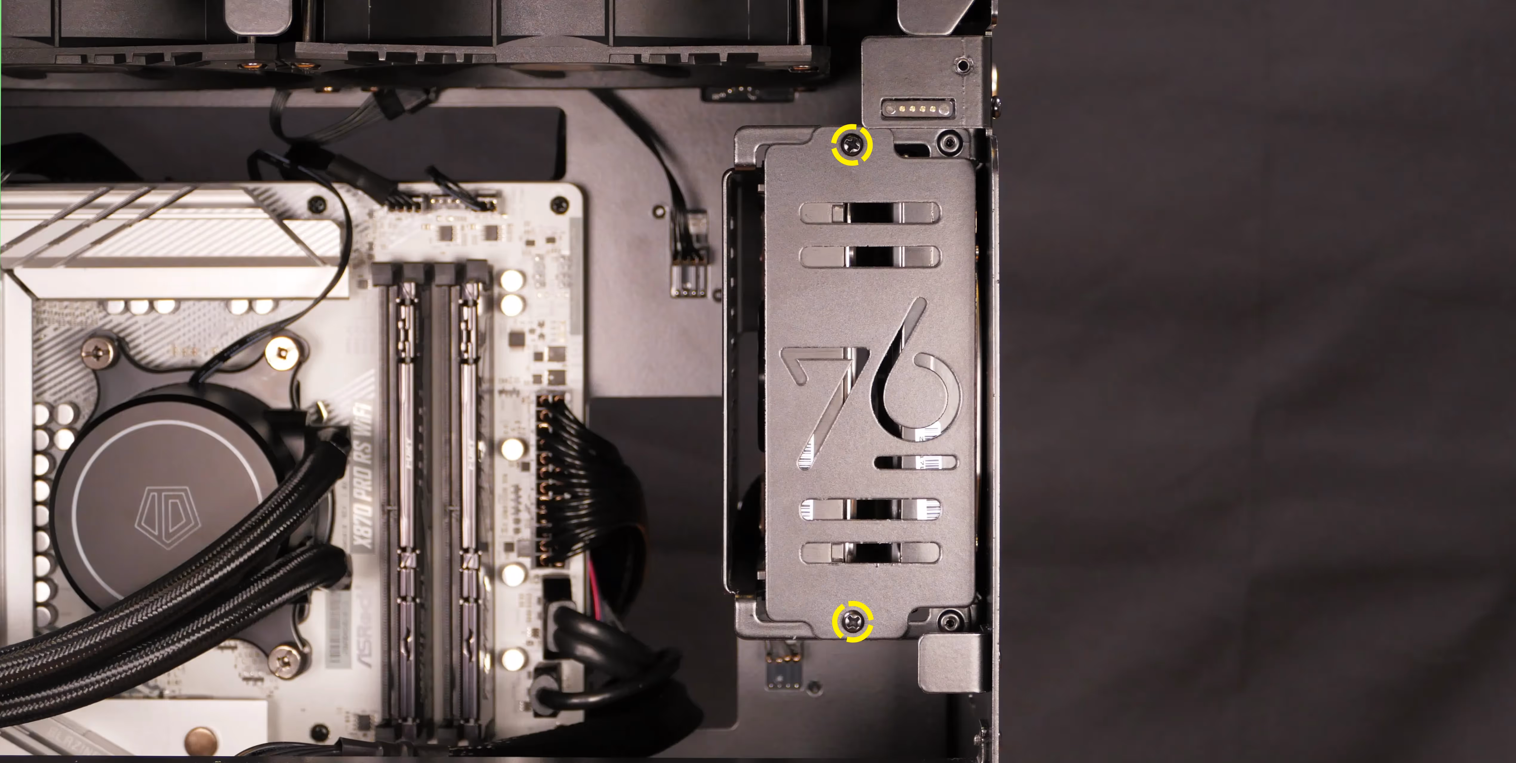 3.5" drive cage cover