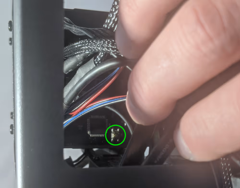 Internal power button