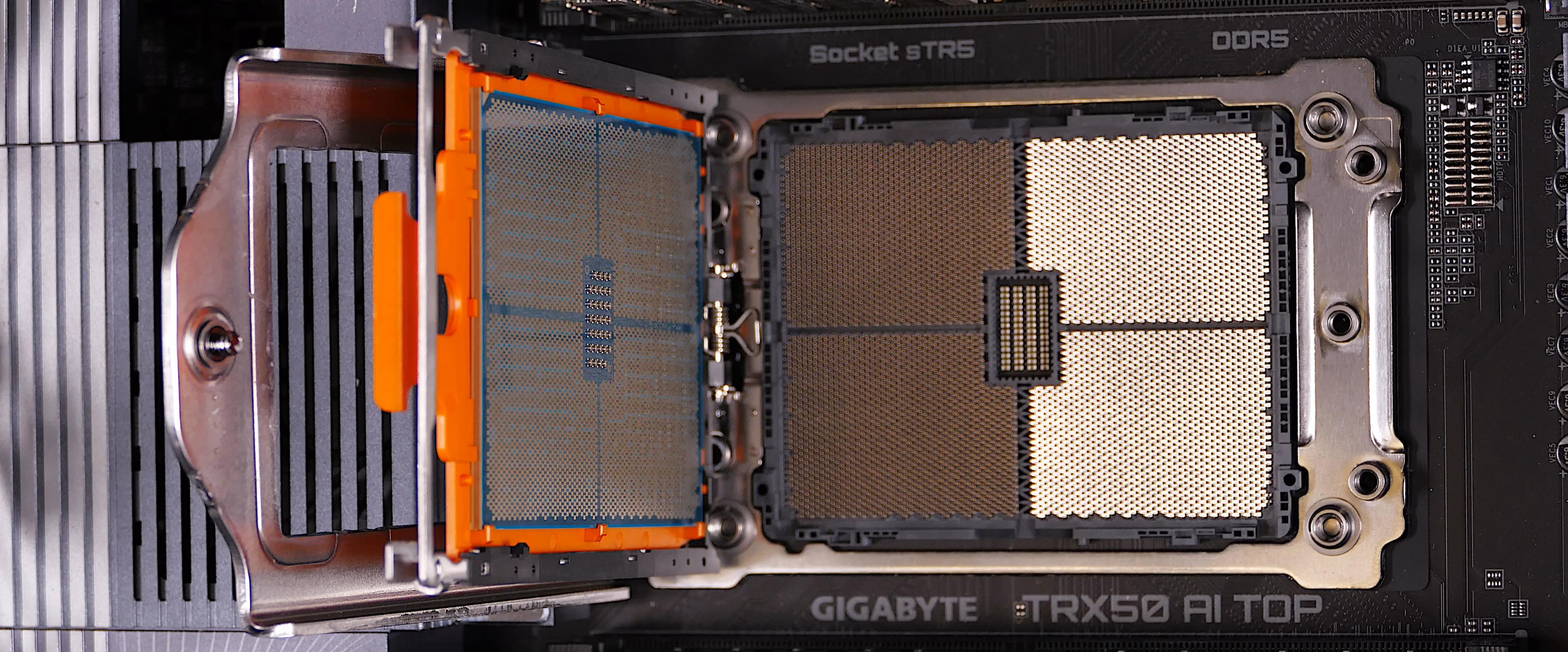 CPU carrier frame (raised)