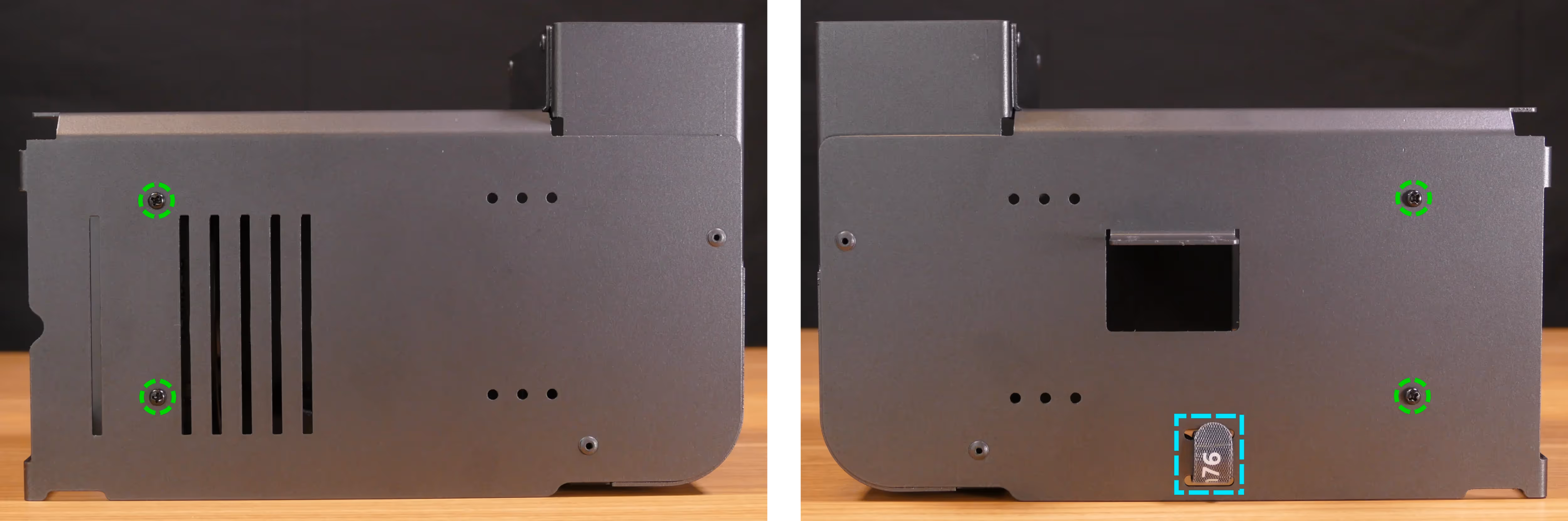 CPU duct fan bracket screws