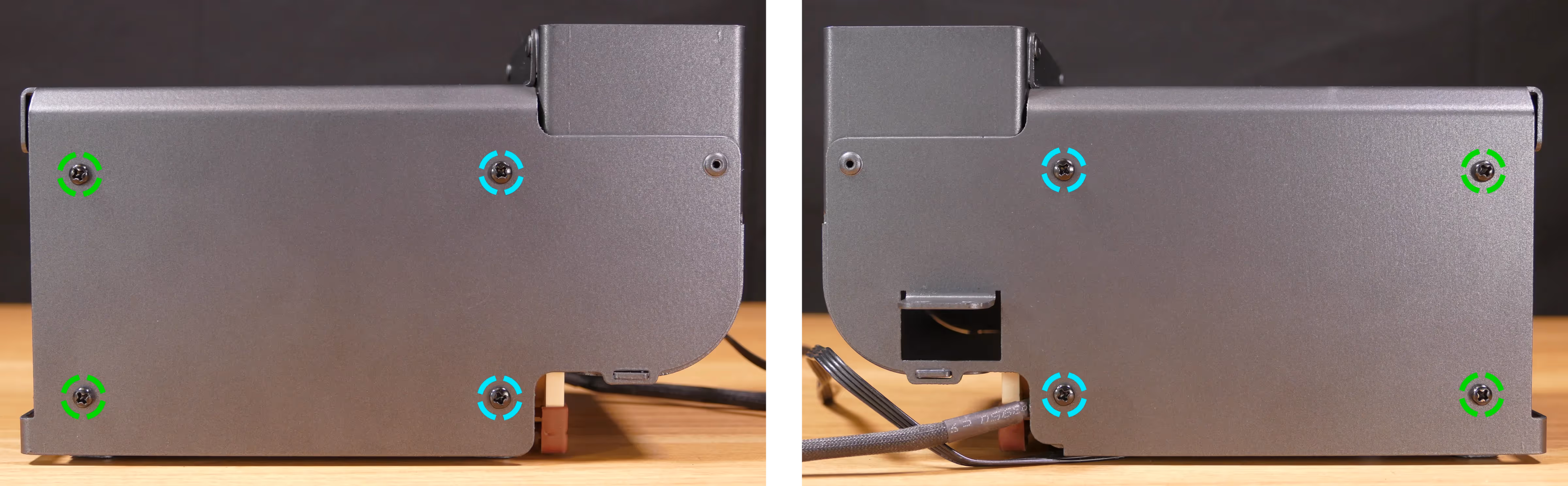 CPU duct fan bracket screws
