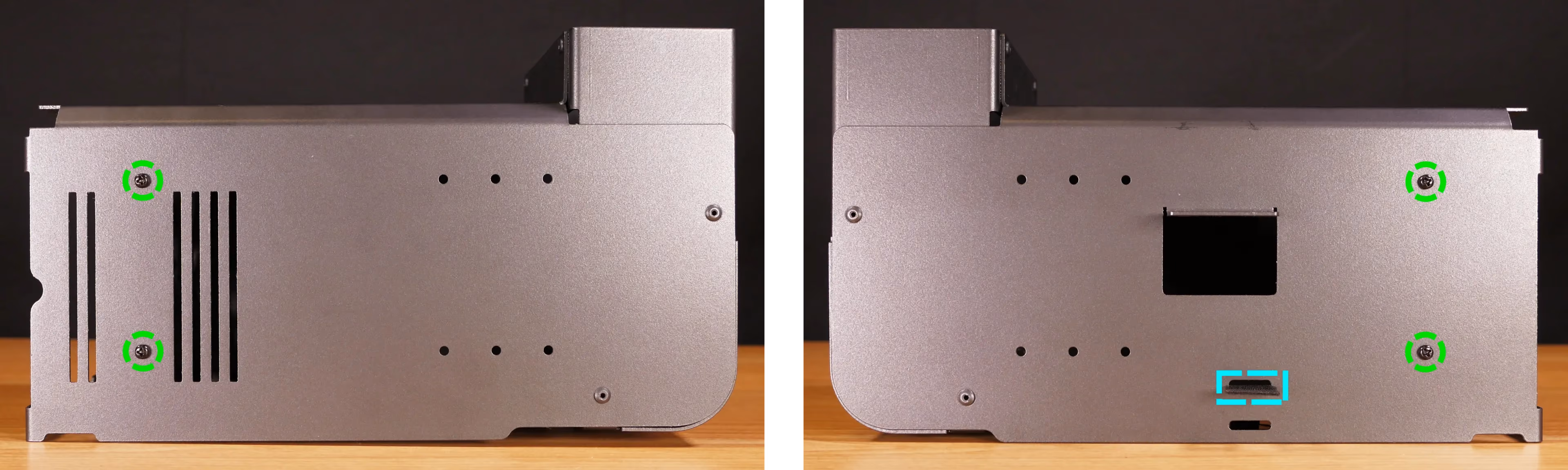 CPU duct fan bracket screws
