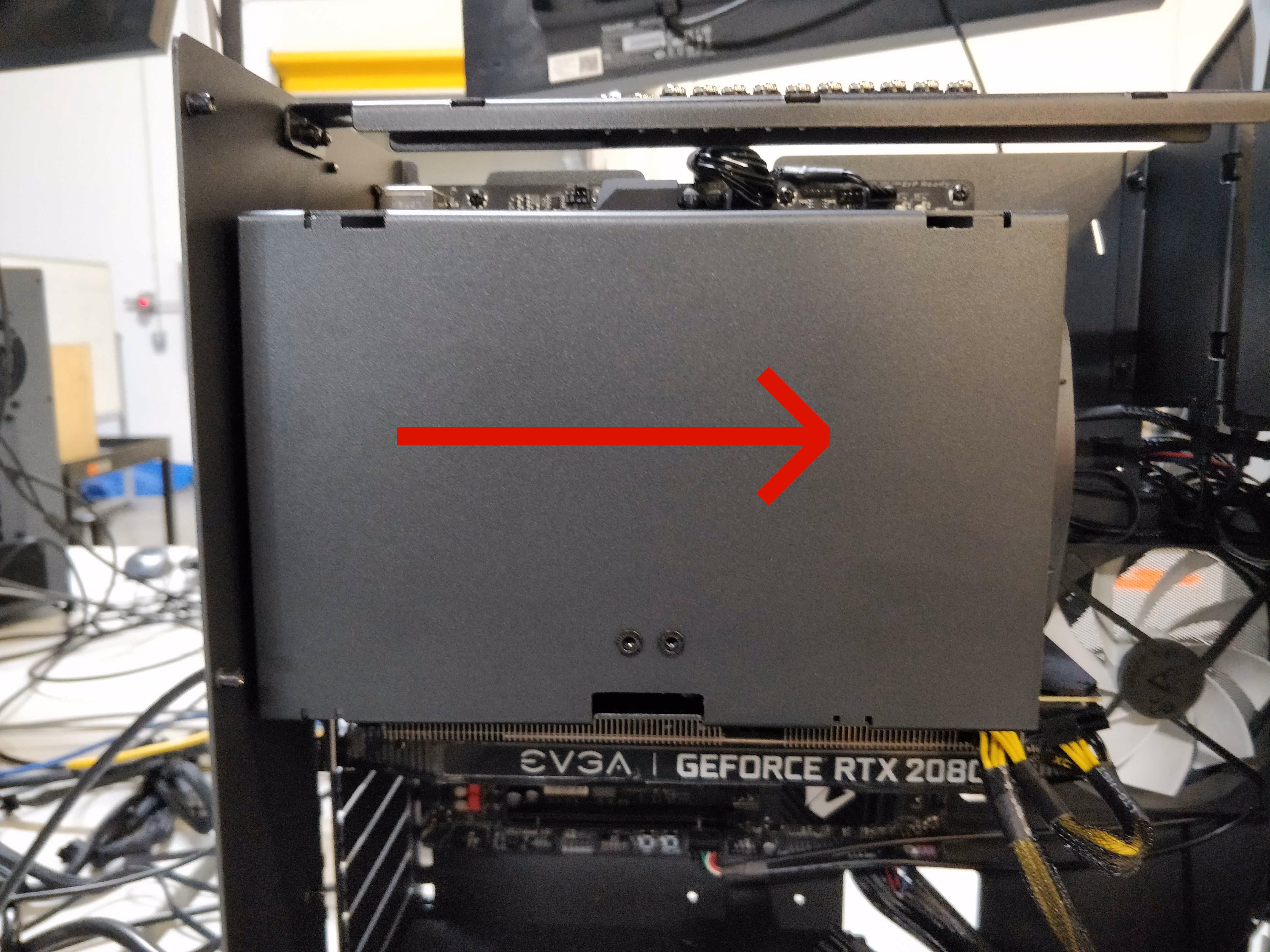 Side View of Cooler duct