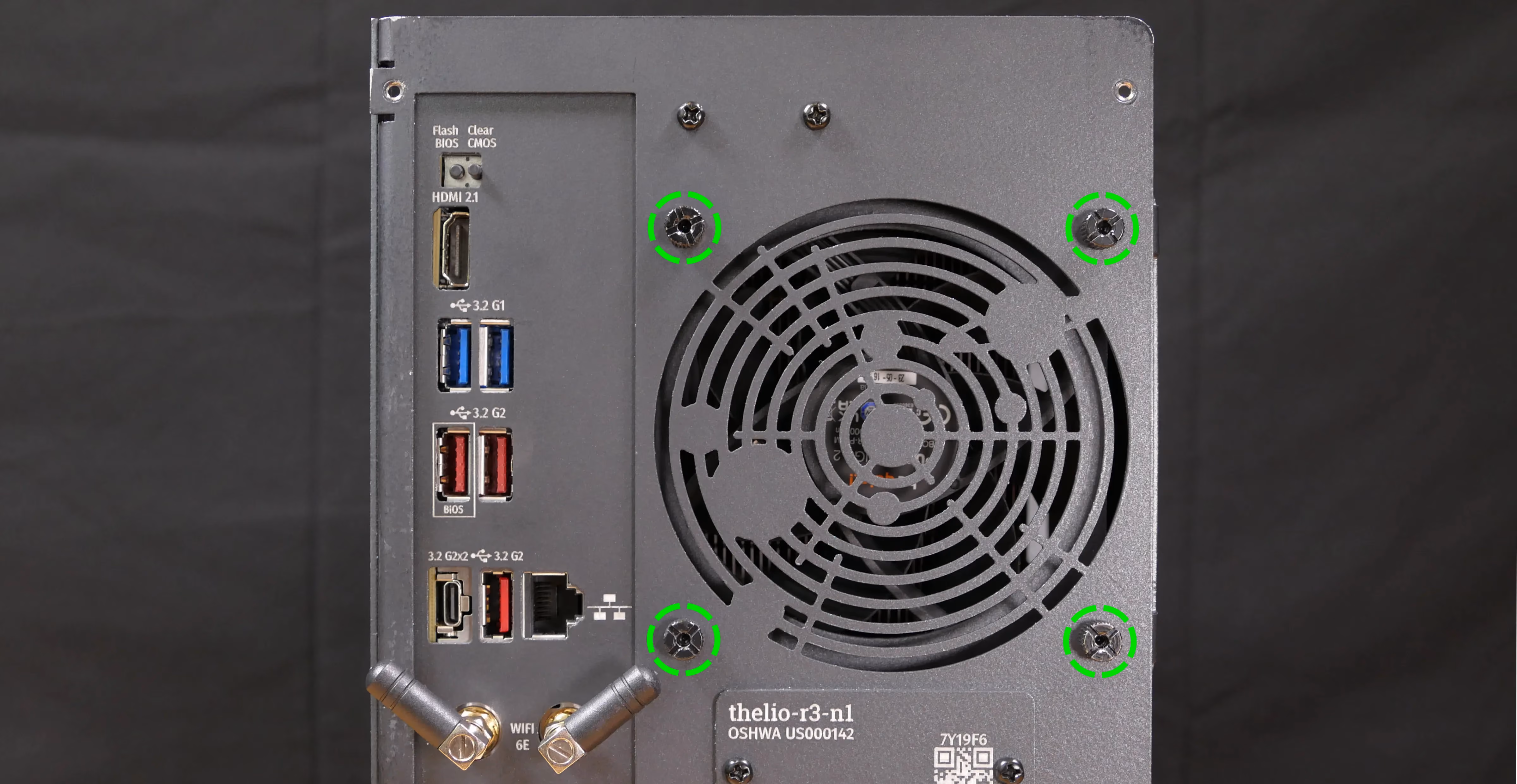 CPU duct screws (back)