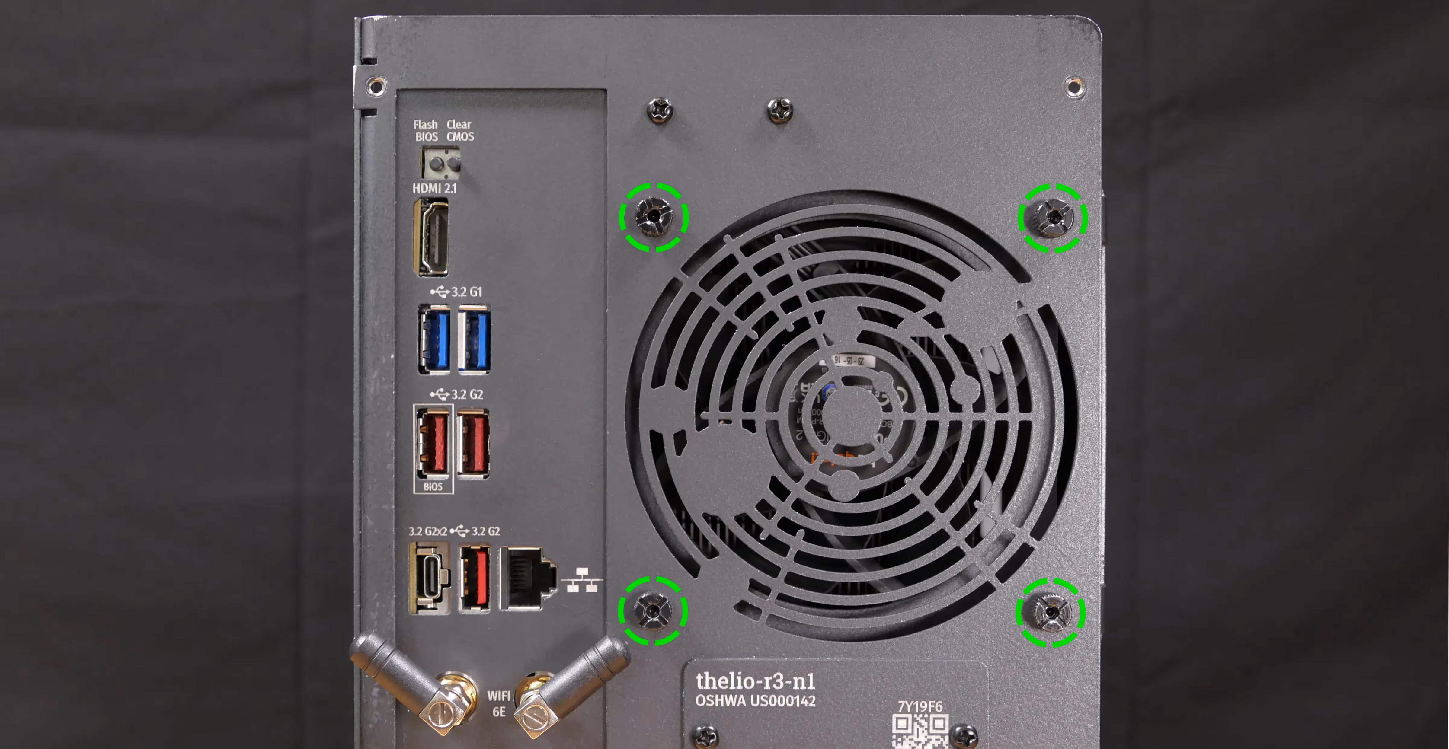 CPU duct screws (back)