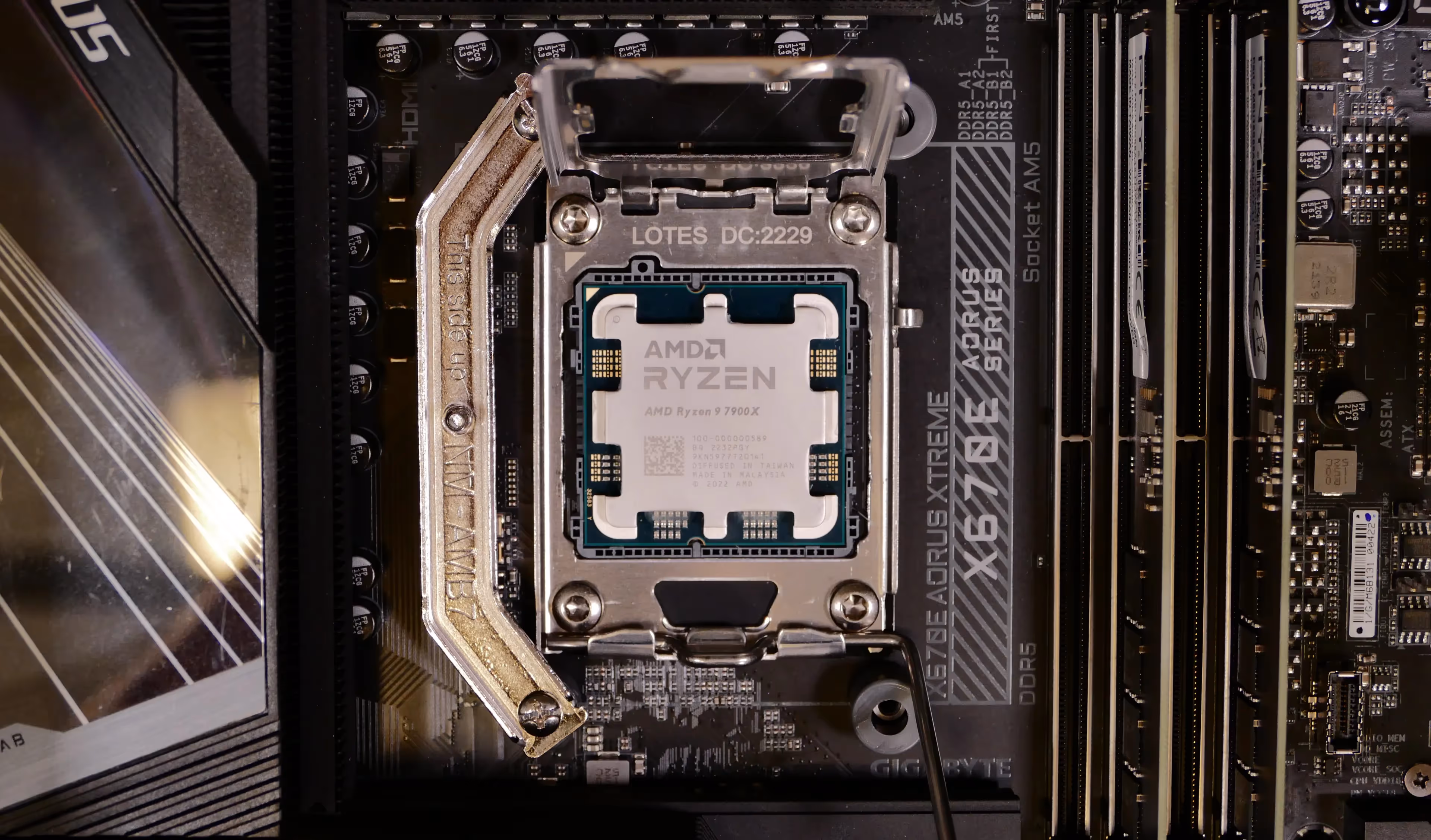 CPU holder raised