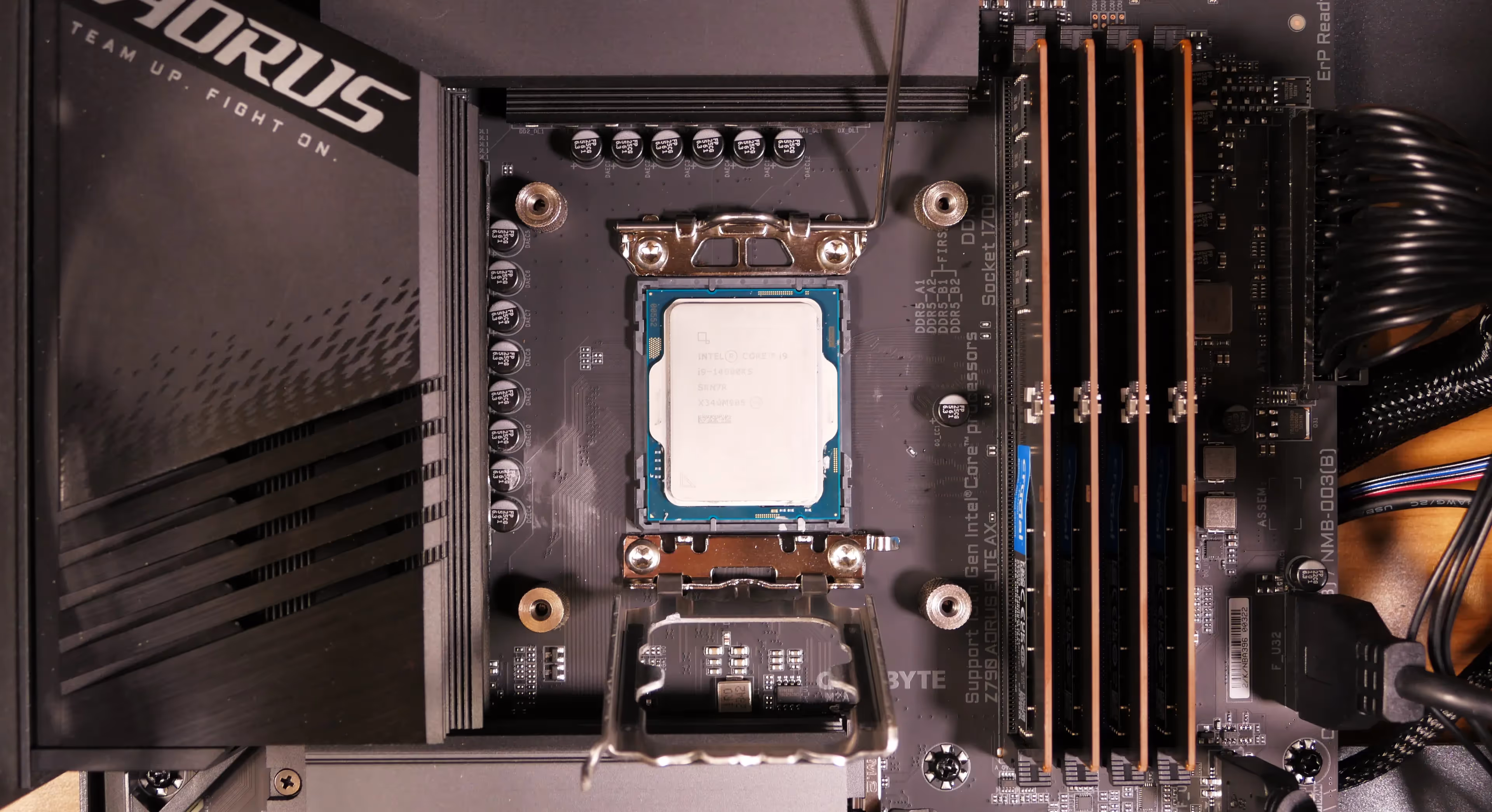 CPU holder raised