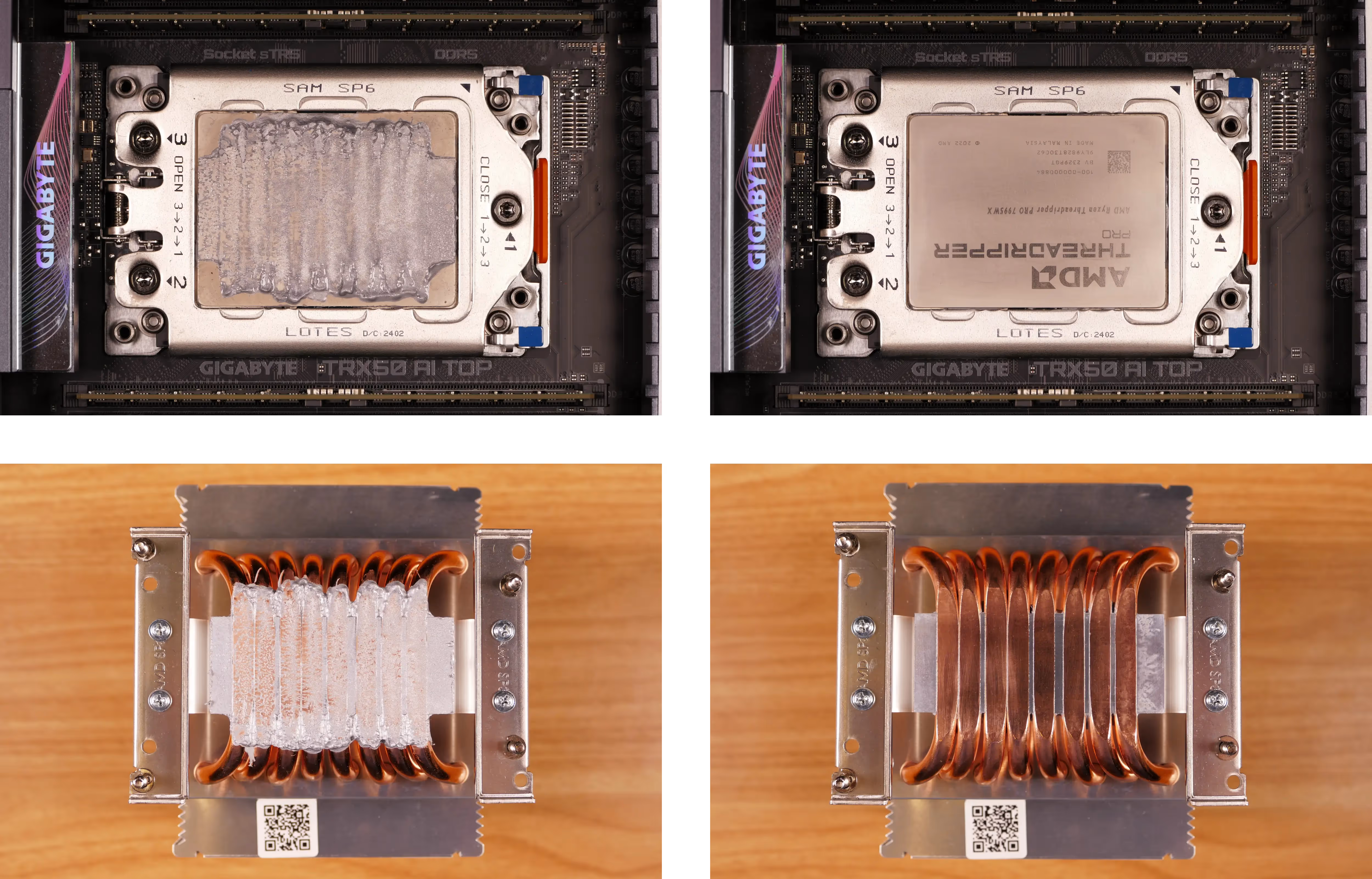 CPU thermal paste removal