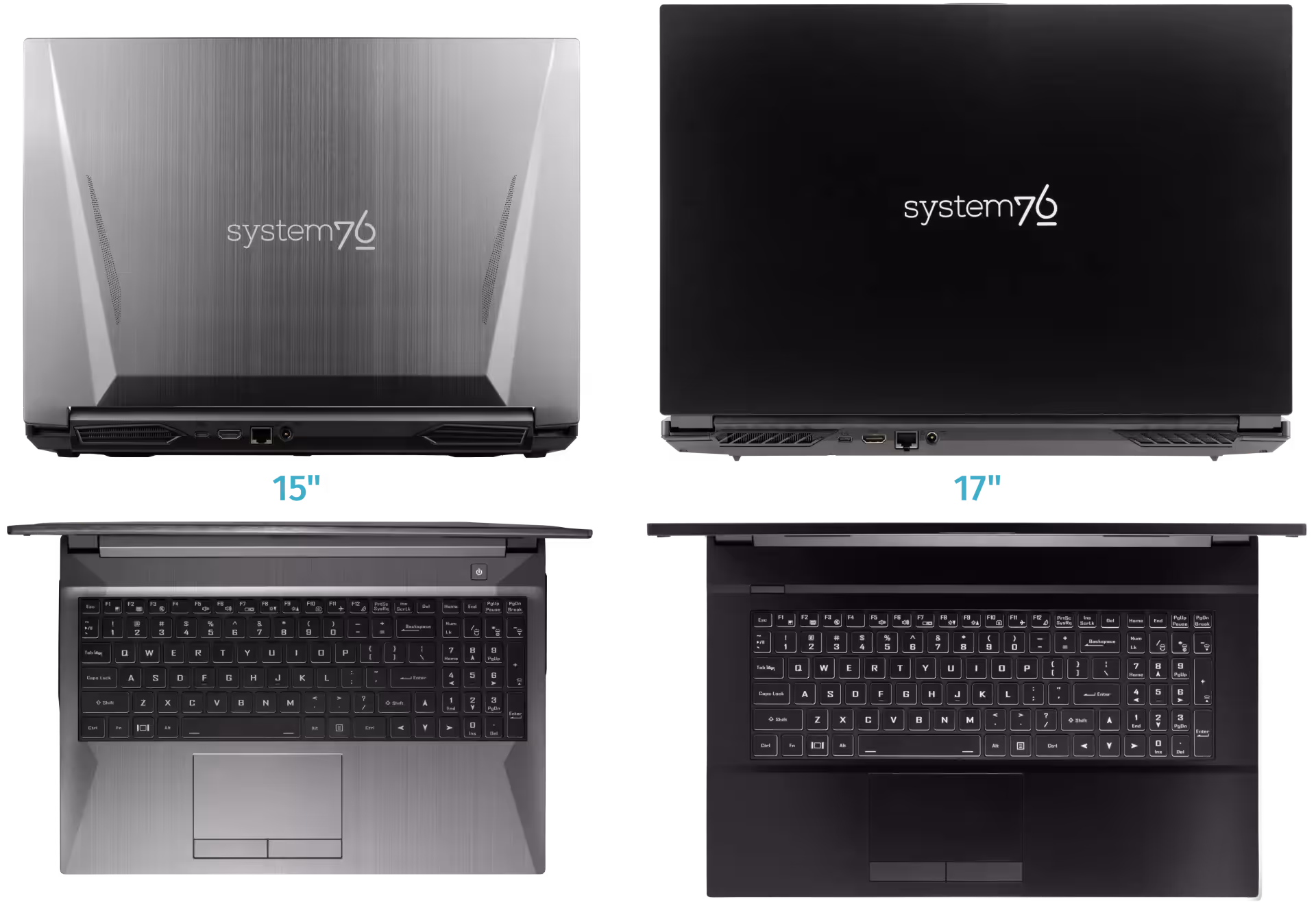 15"/17" design comparison