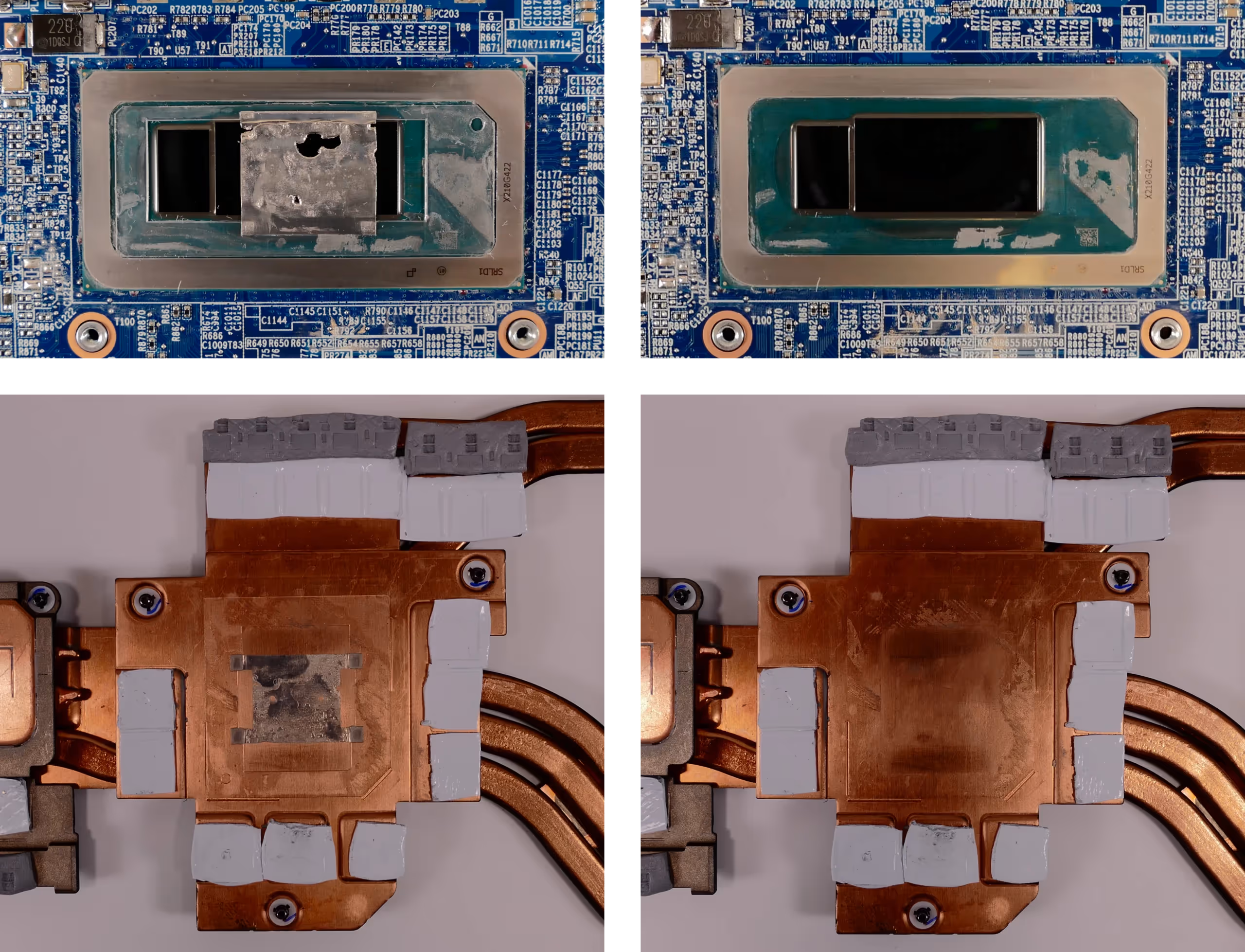 Heat-conductive metal removal