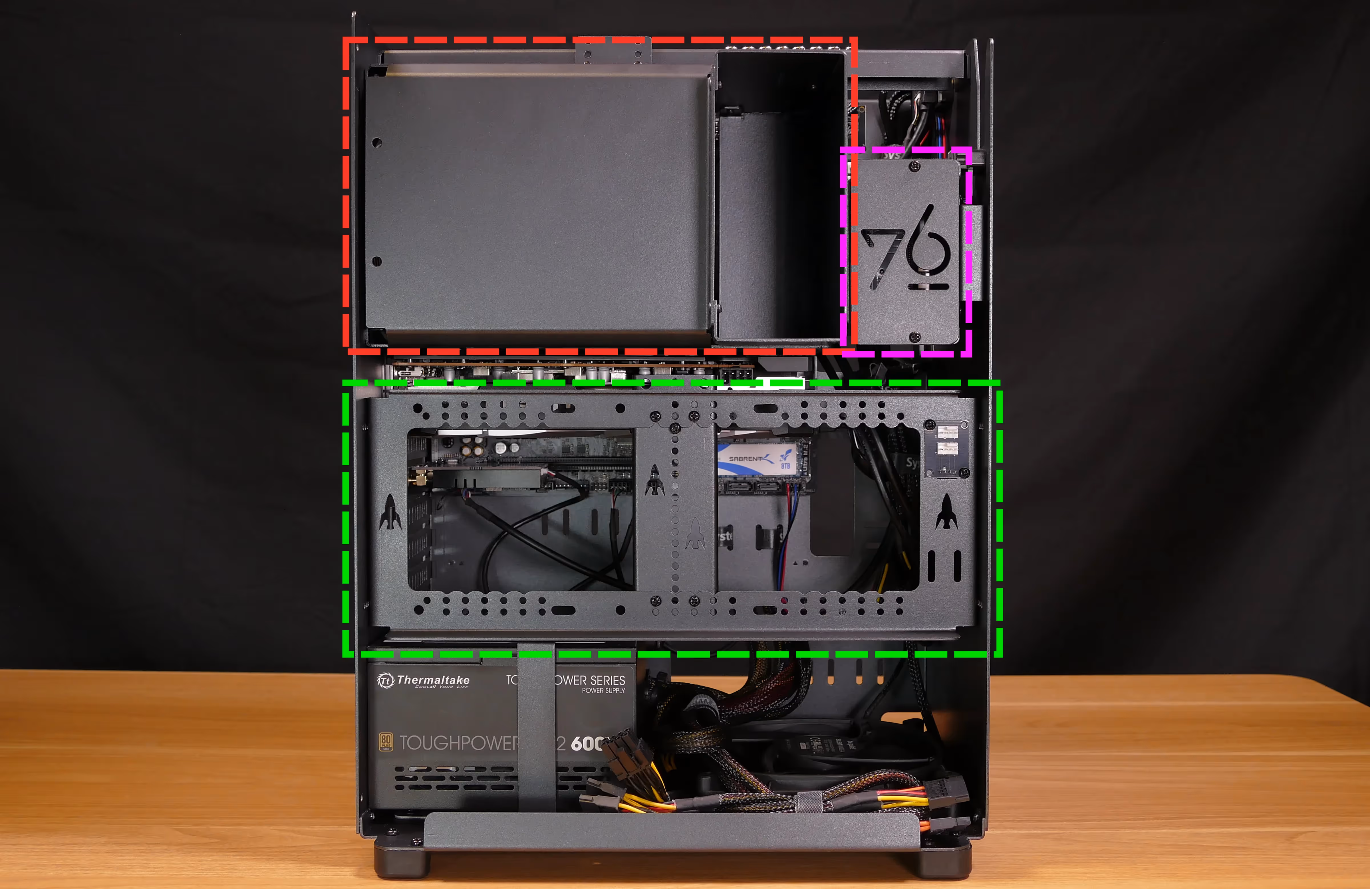 Internal overview (left side - chassis)