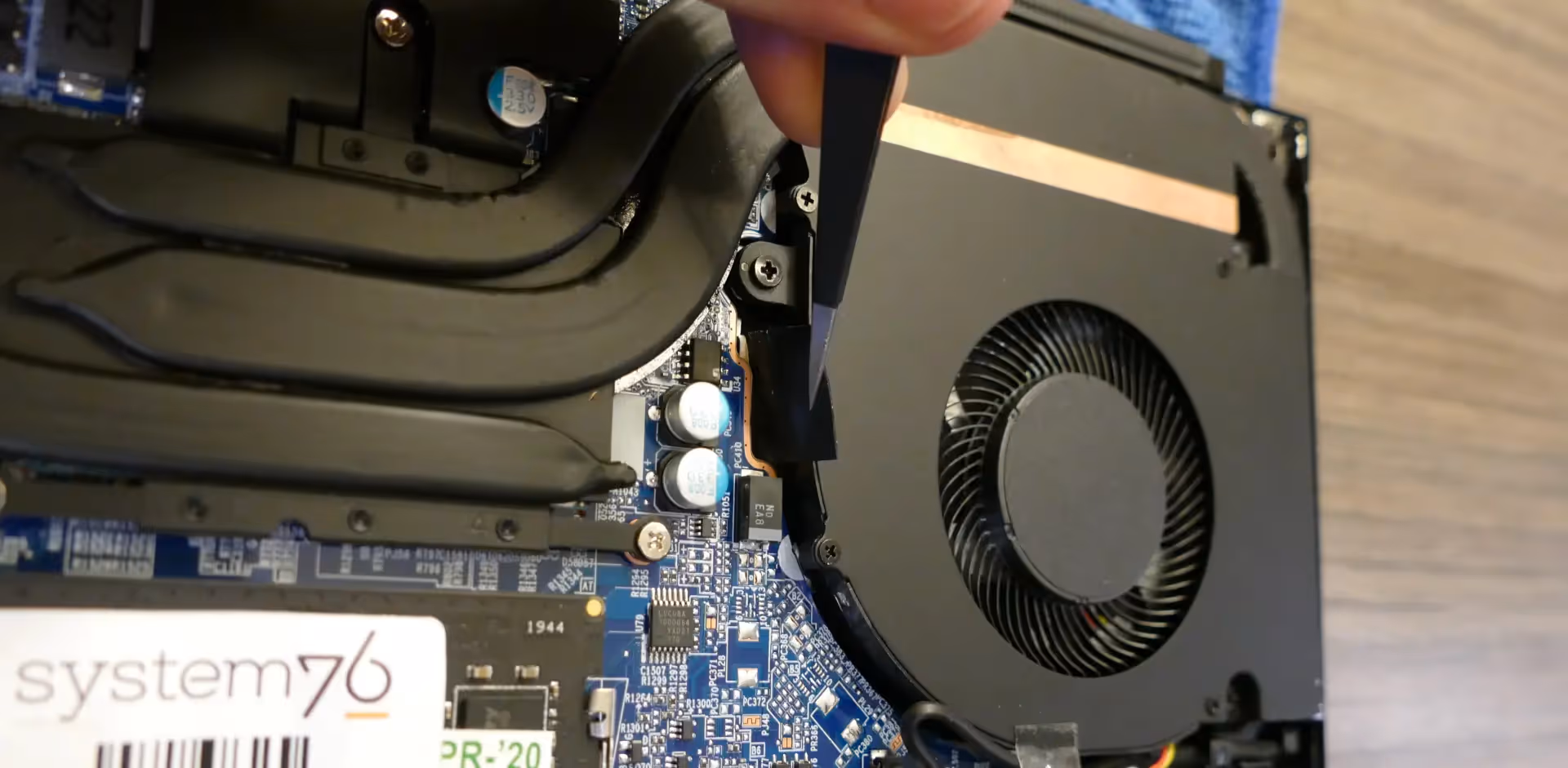 Keyboard adhesive removal