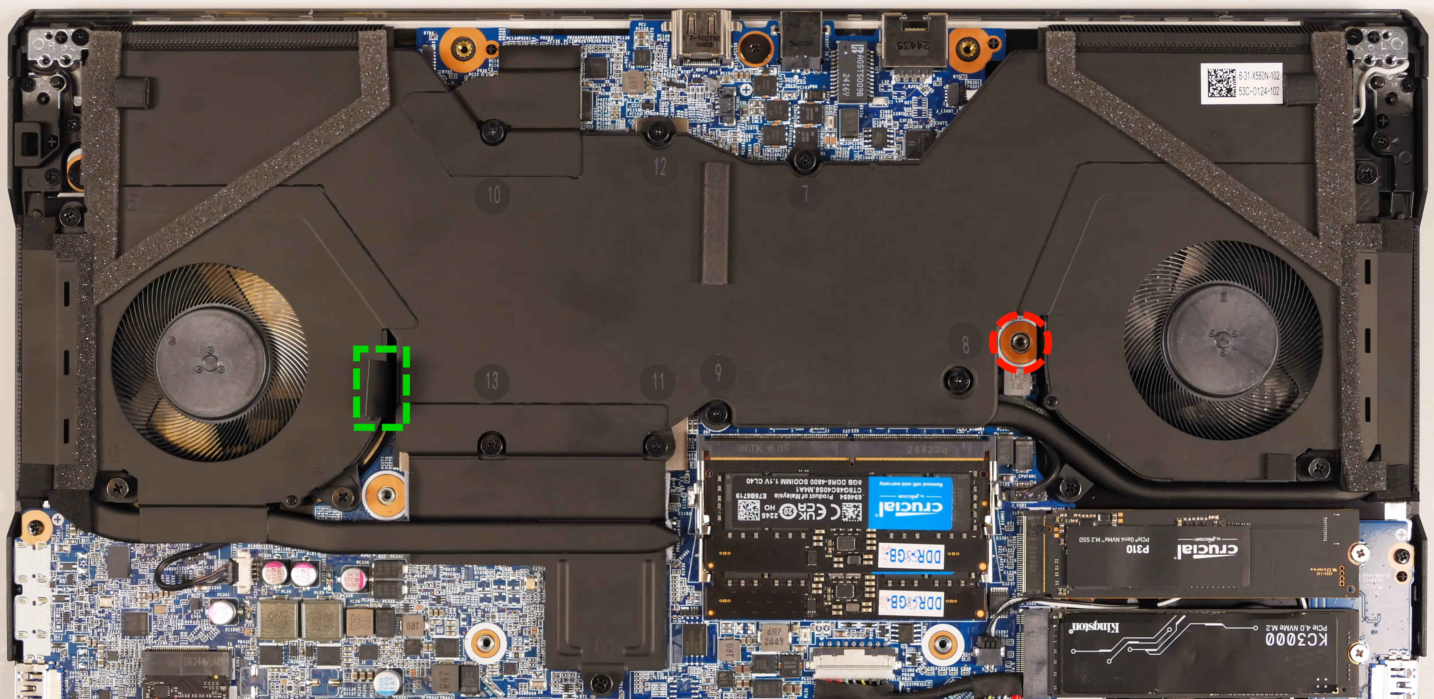 Keyboard adhesive & push point