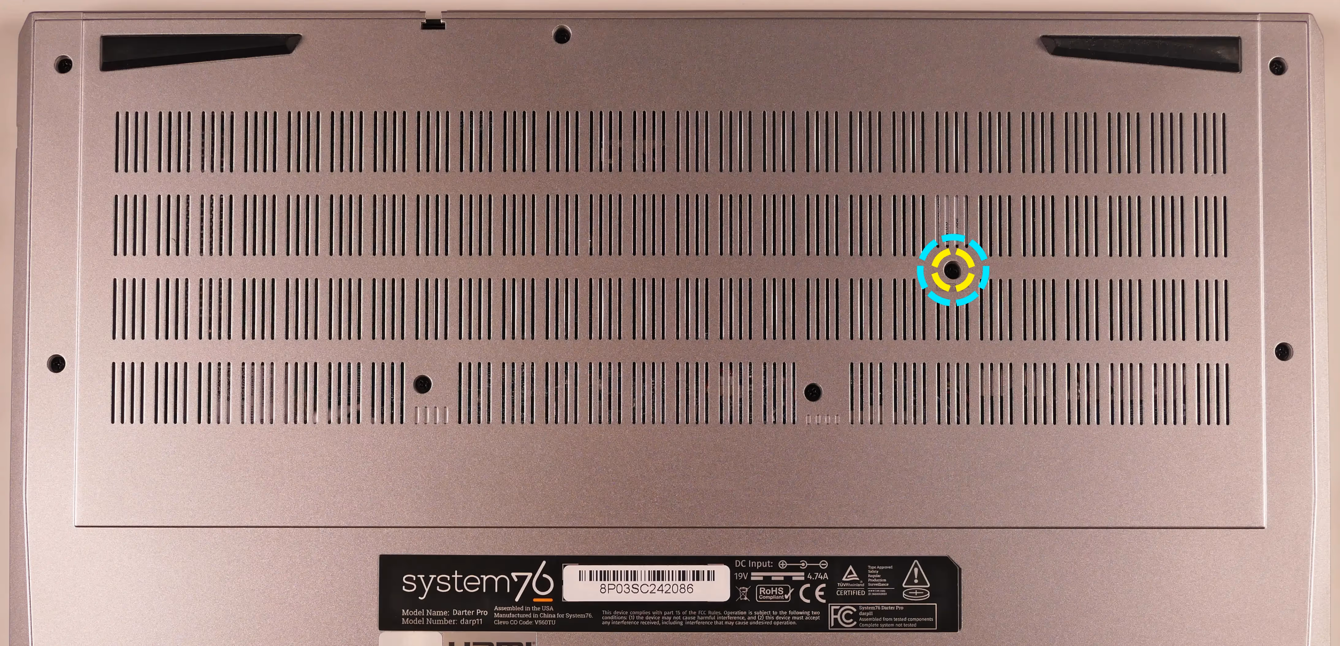 Keyboard screws (16")