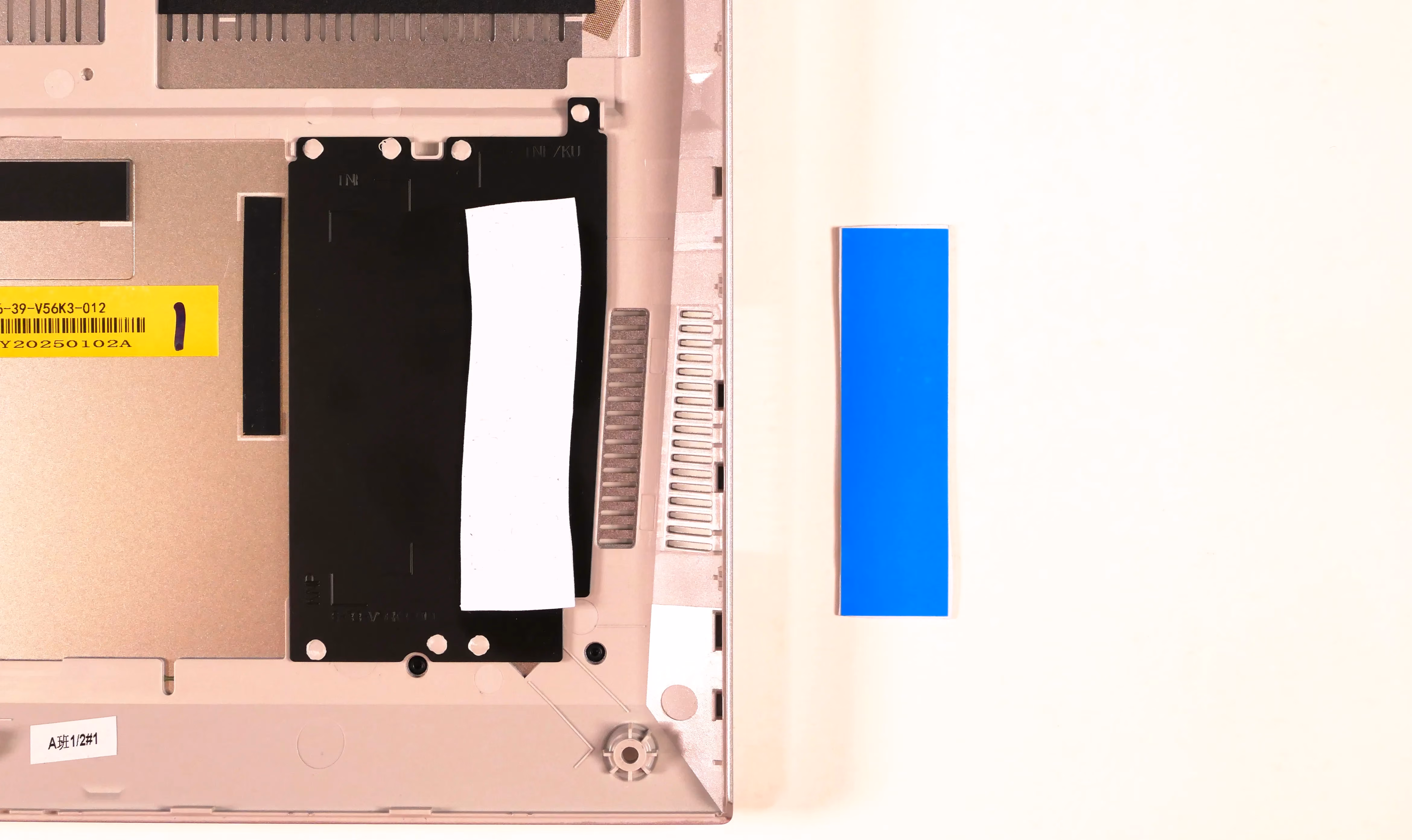 M.2 slot thermal strip application