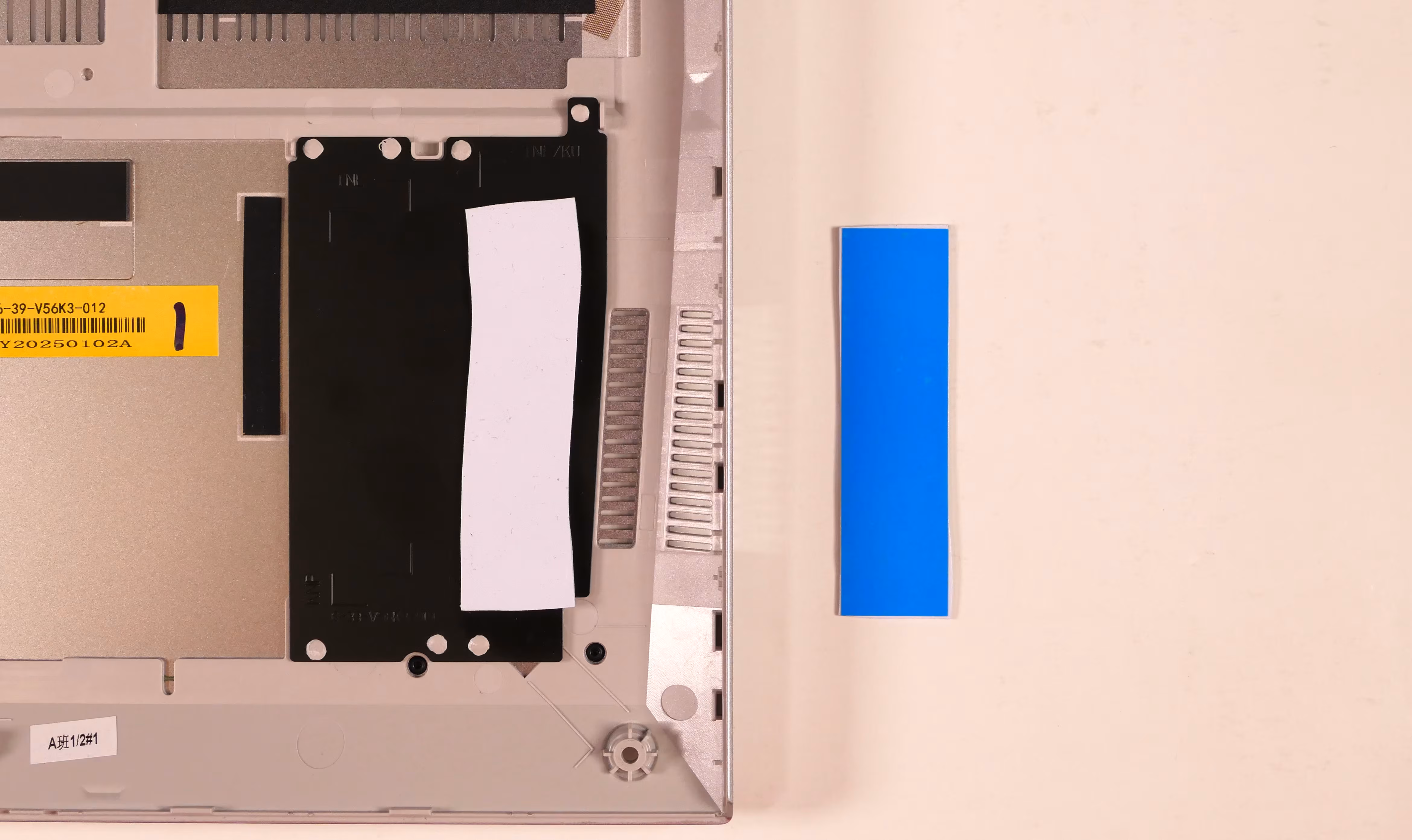 M.2 slot thermal strip application