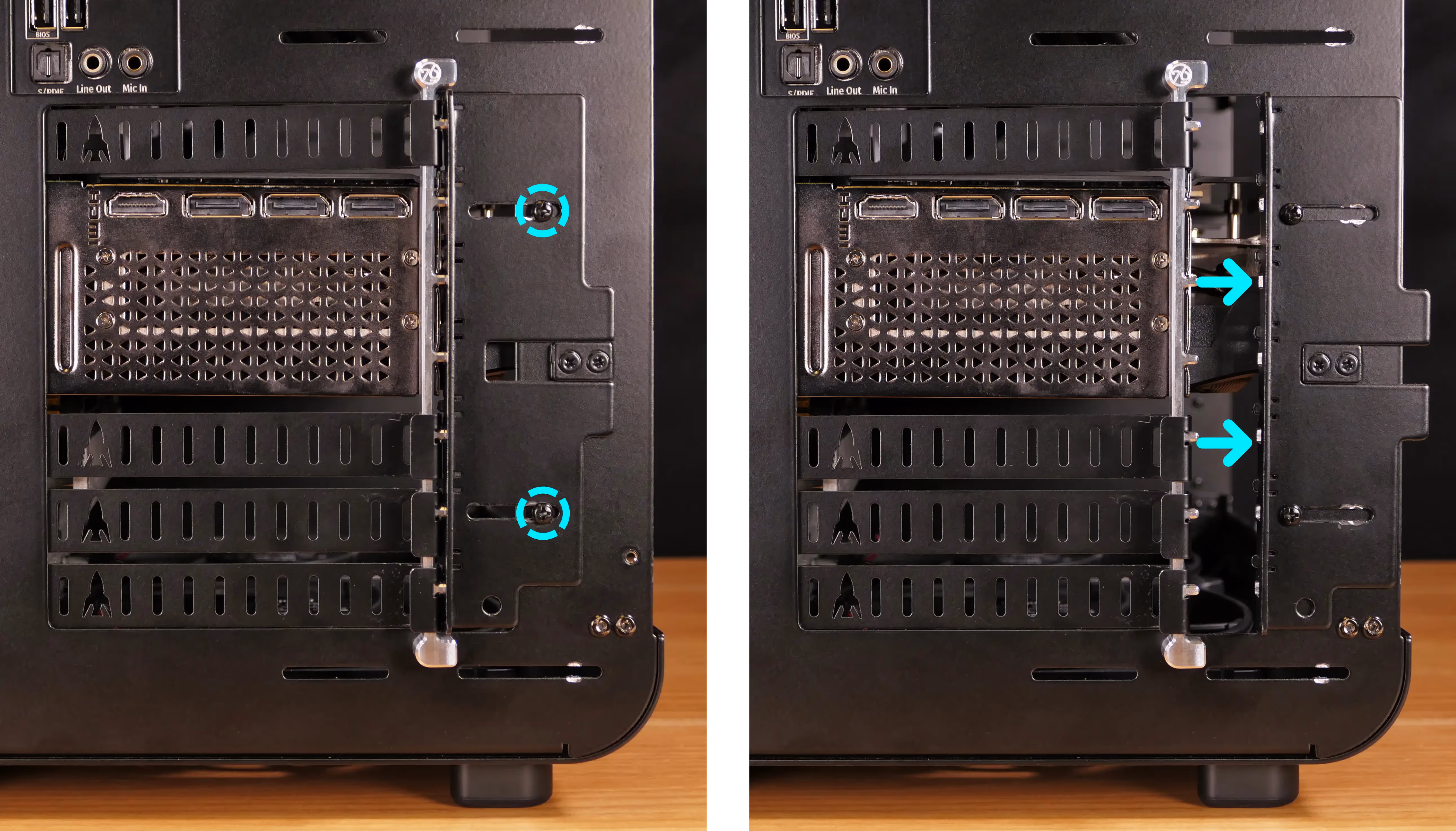 PCIe bracket screws