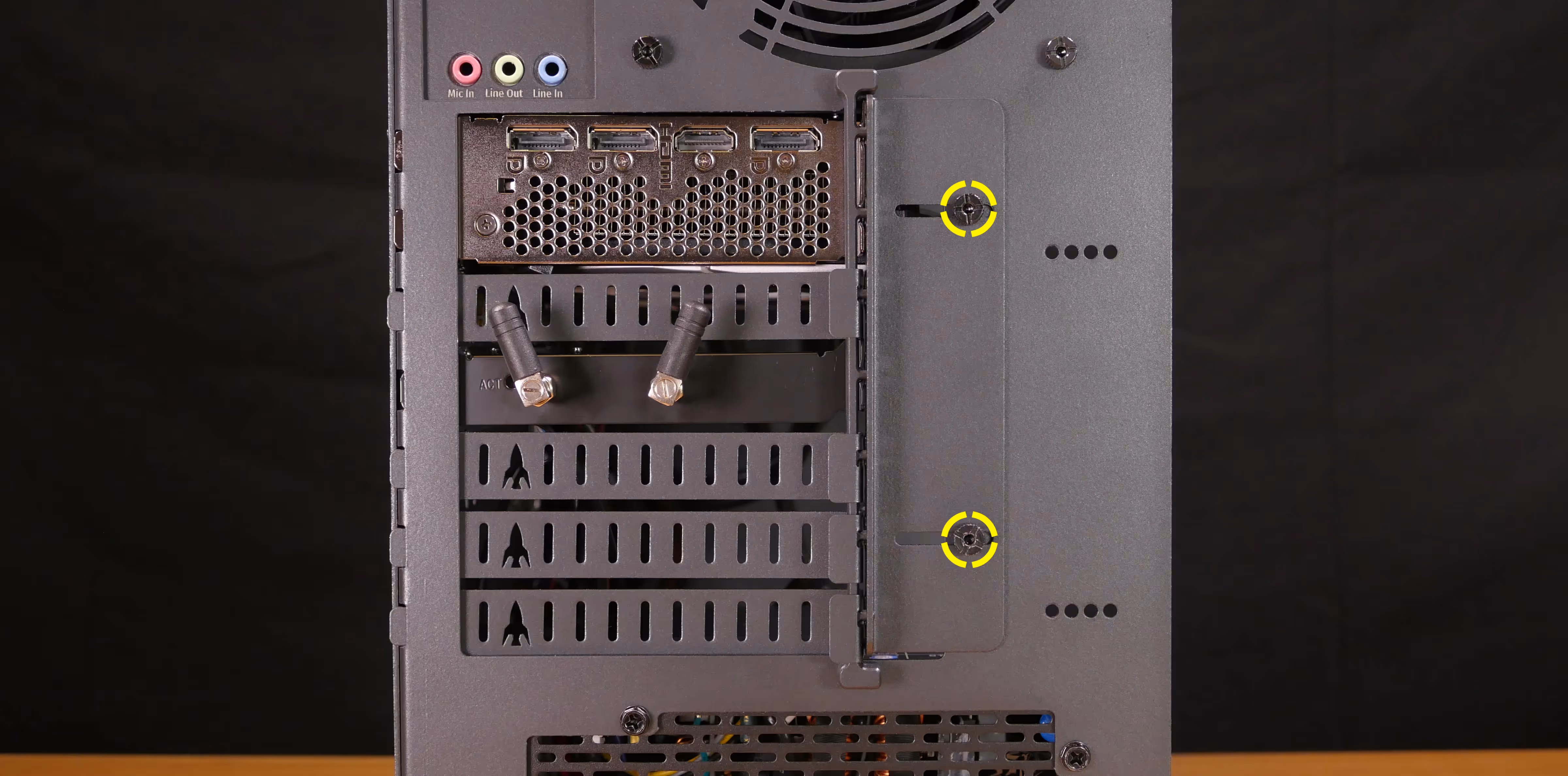 PCIe bracket screws