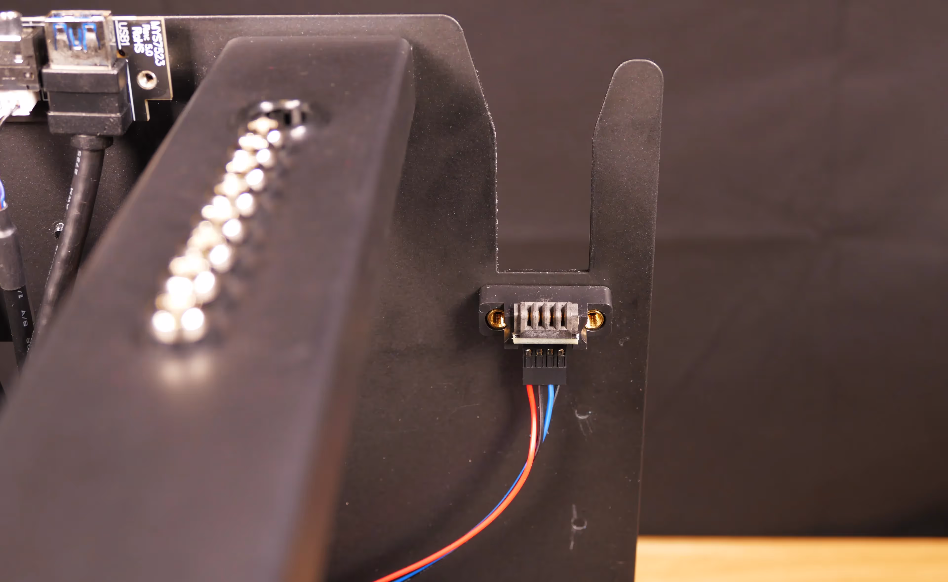Power button receptacle