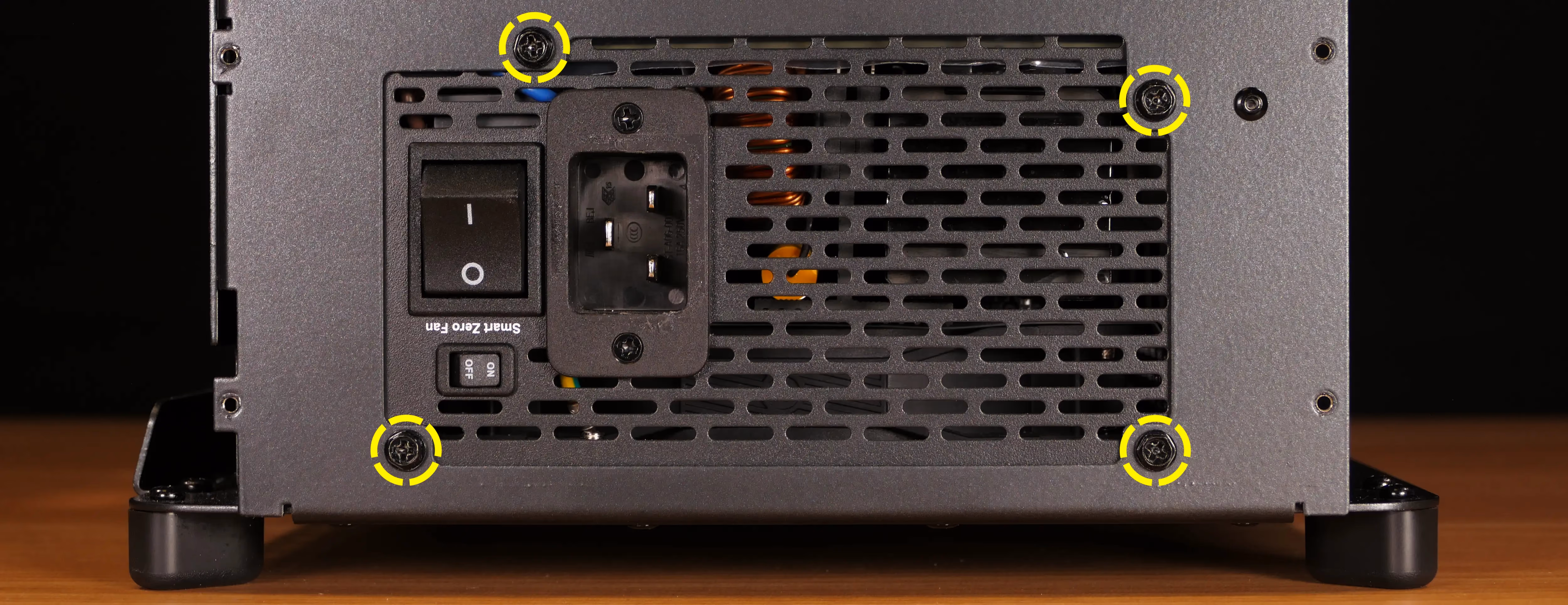 PSU back screws