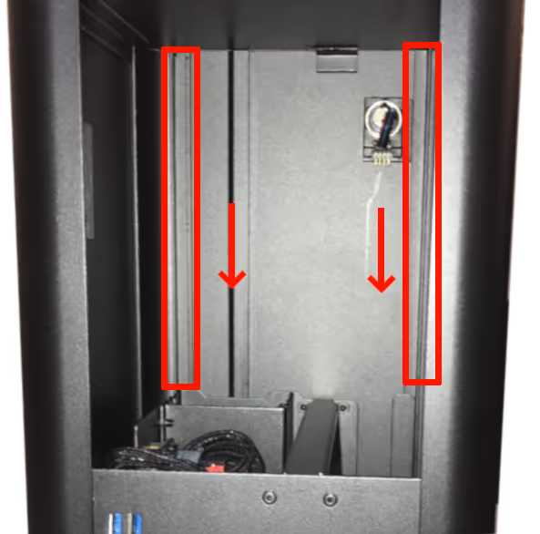Aligning the Thelio Top Case for replacing