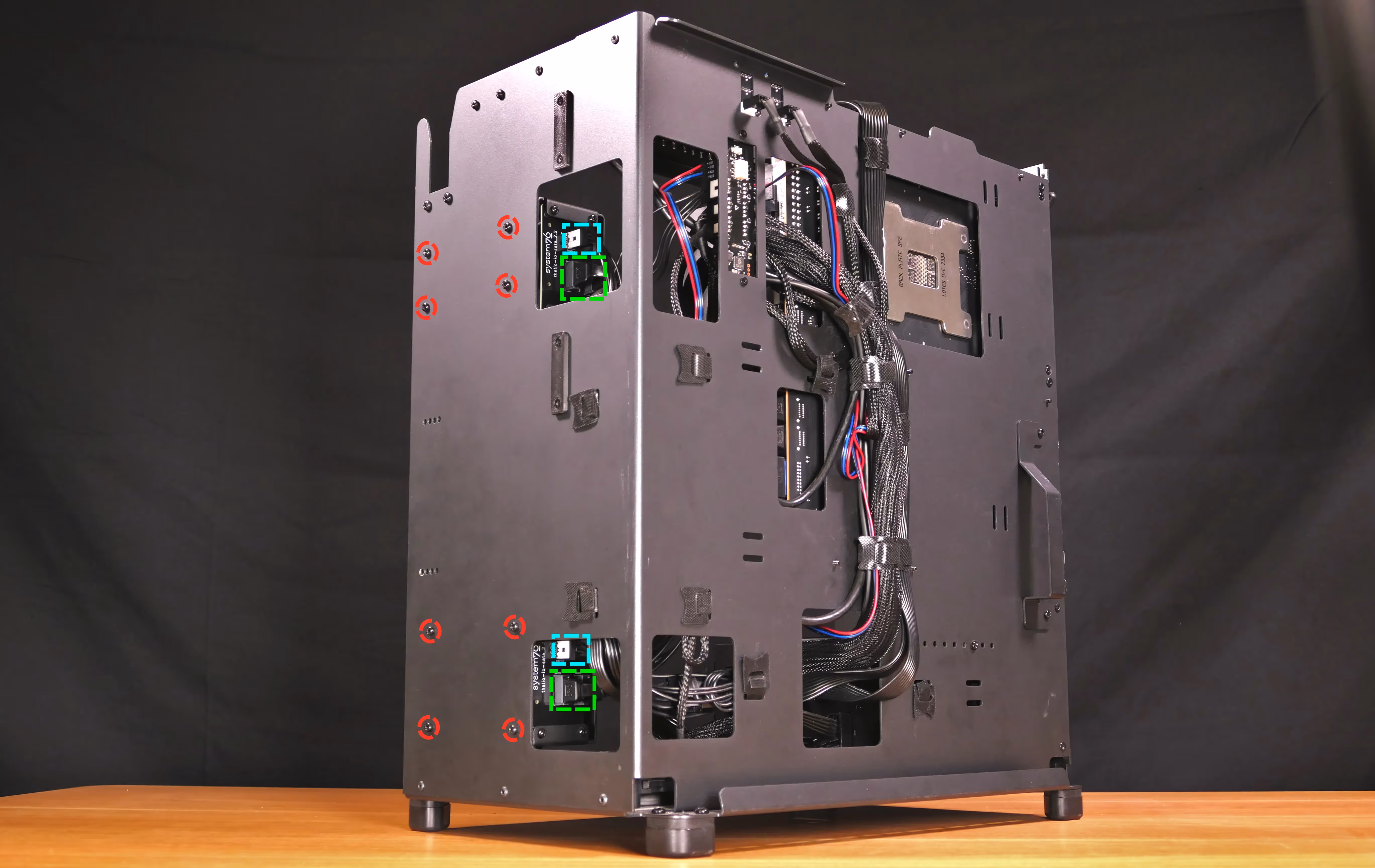 2.5" drive cage cabling & screws