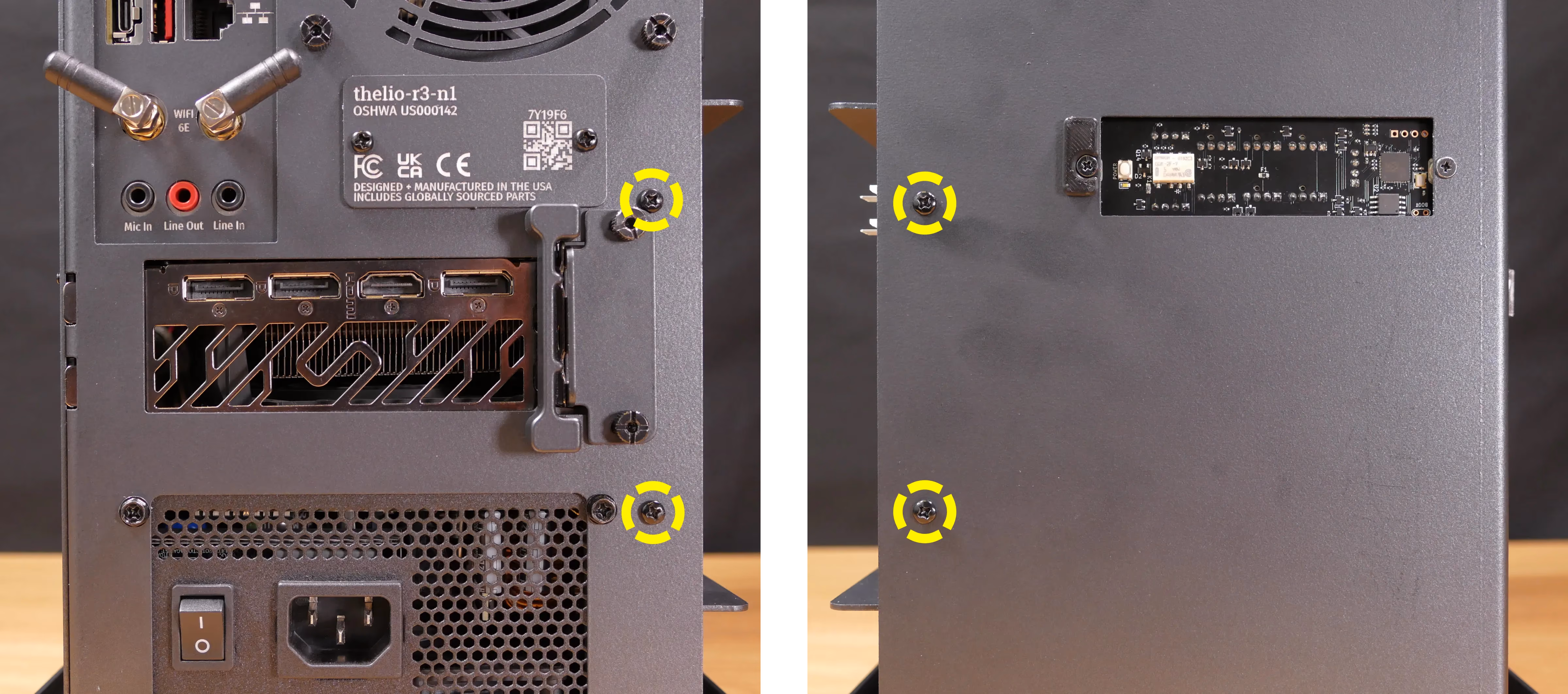Side brace screws