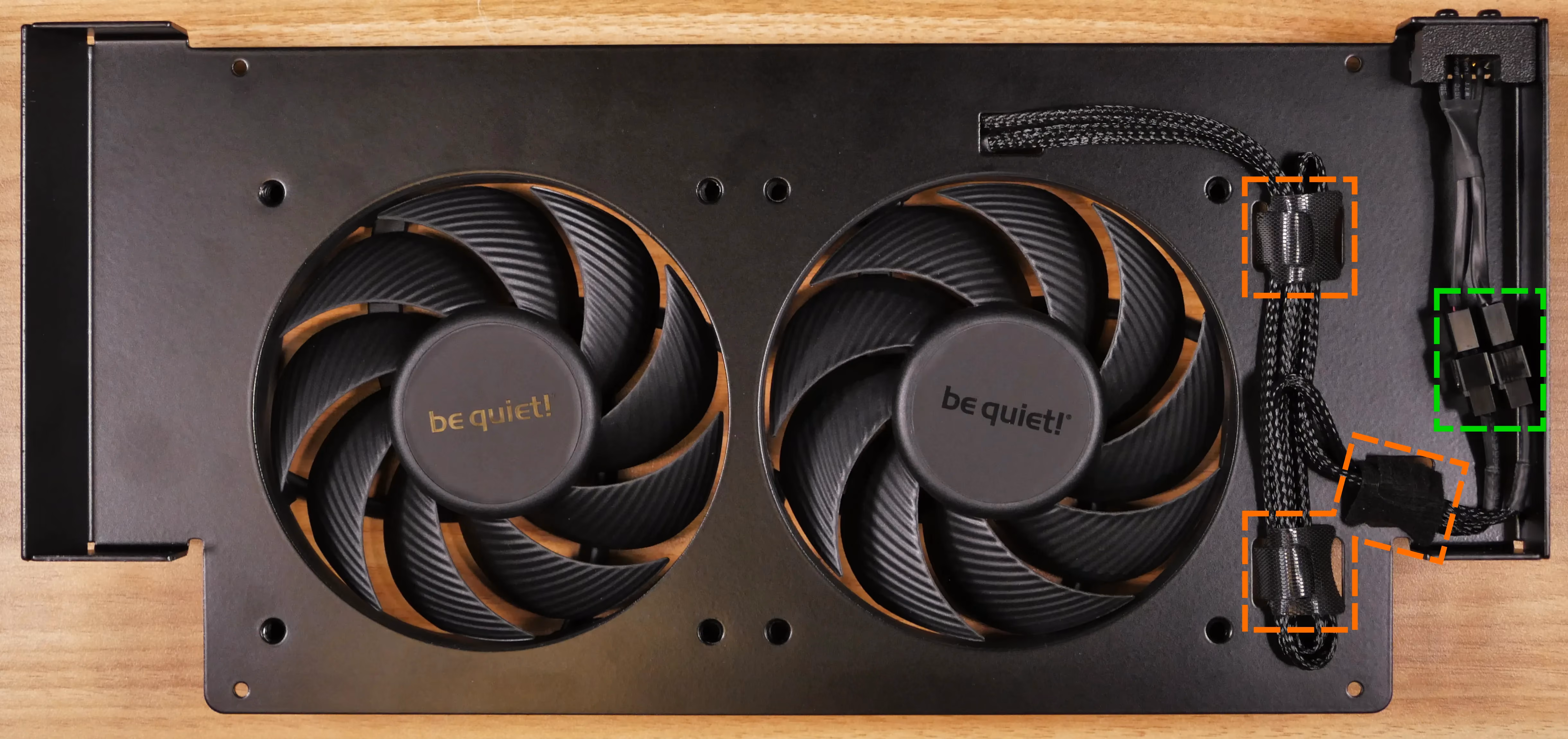 Side fan cables