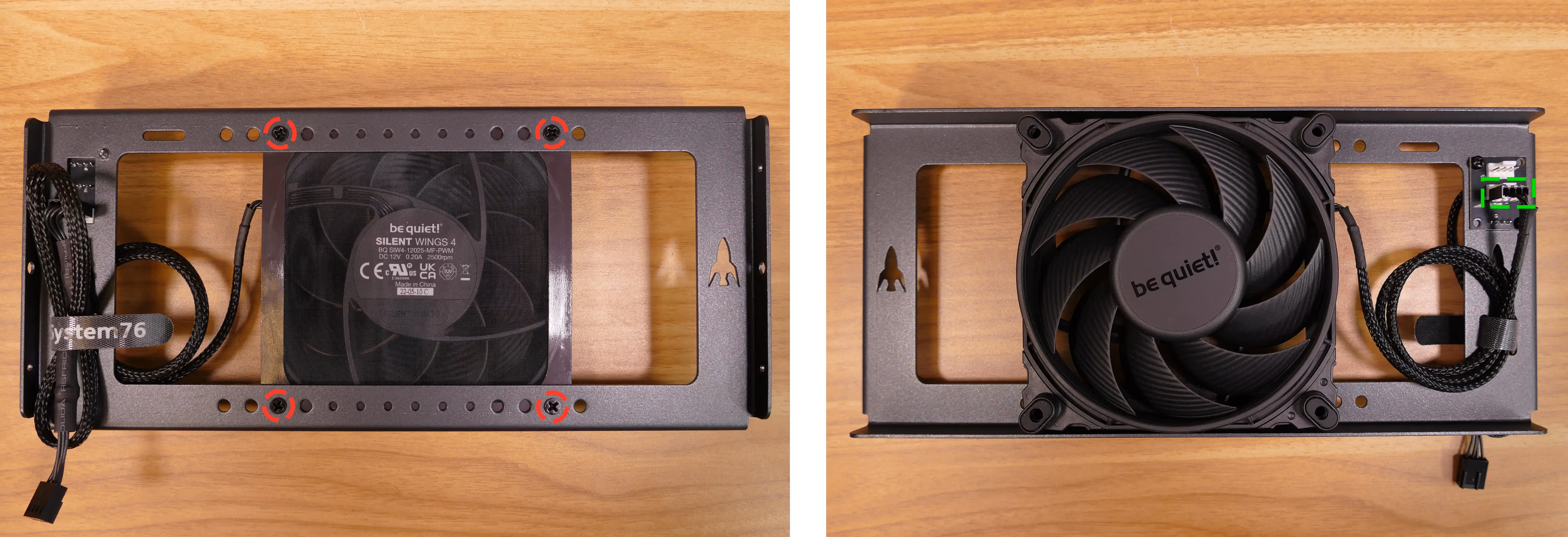 Mounted side fan