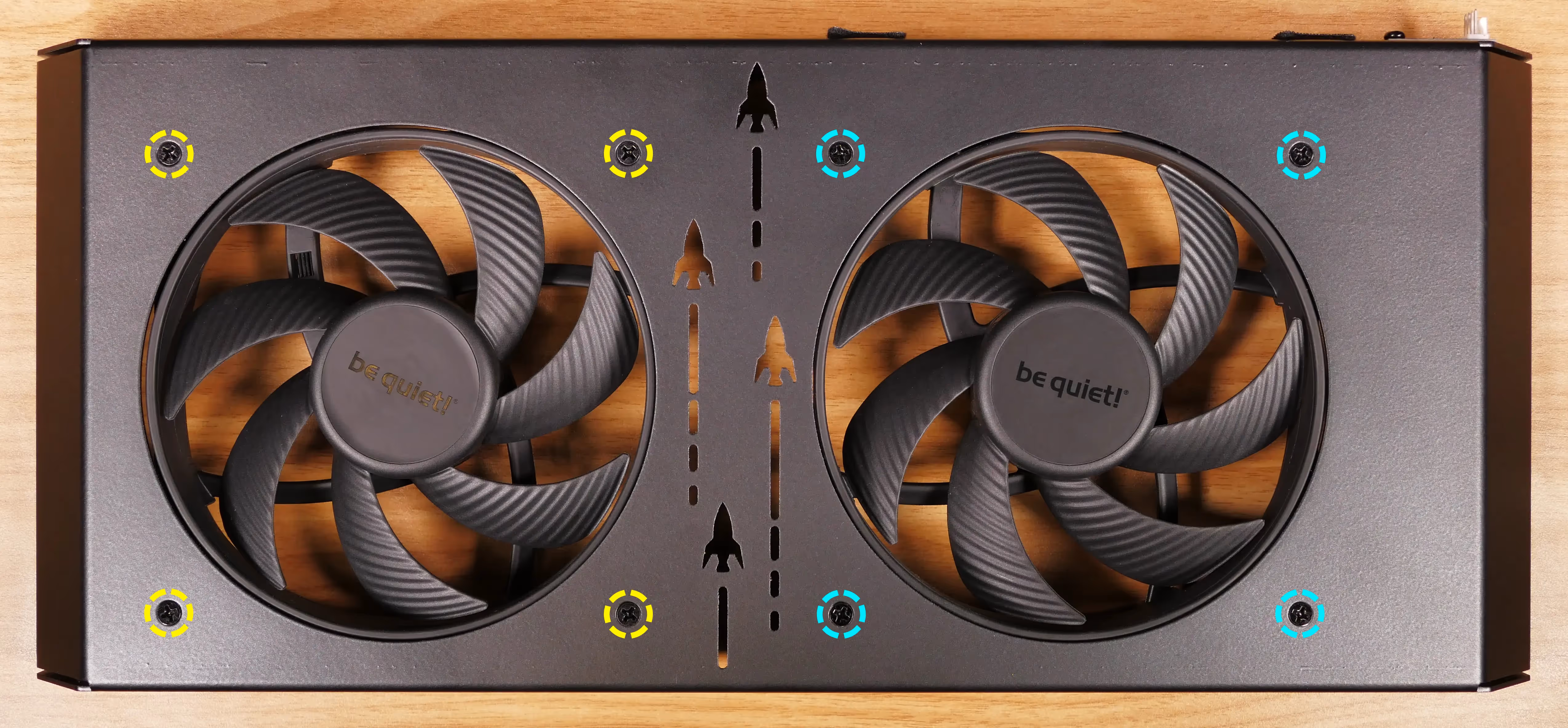 Side fan screws
