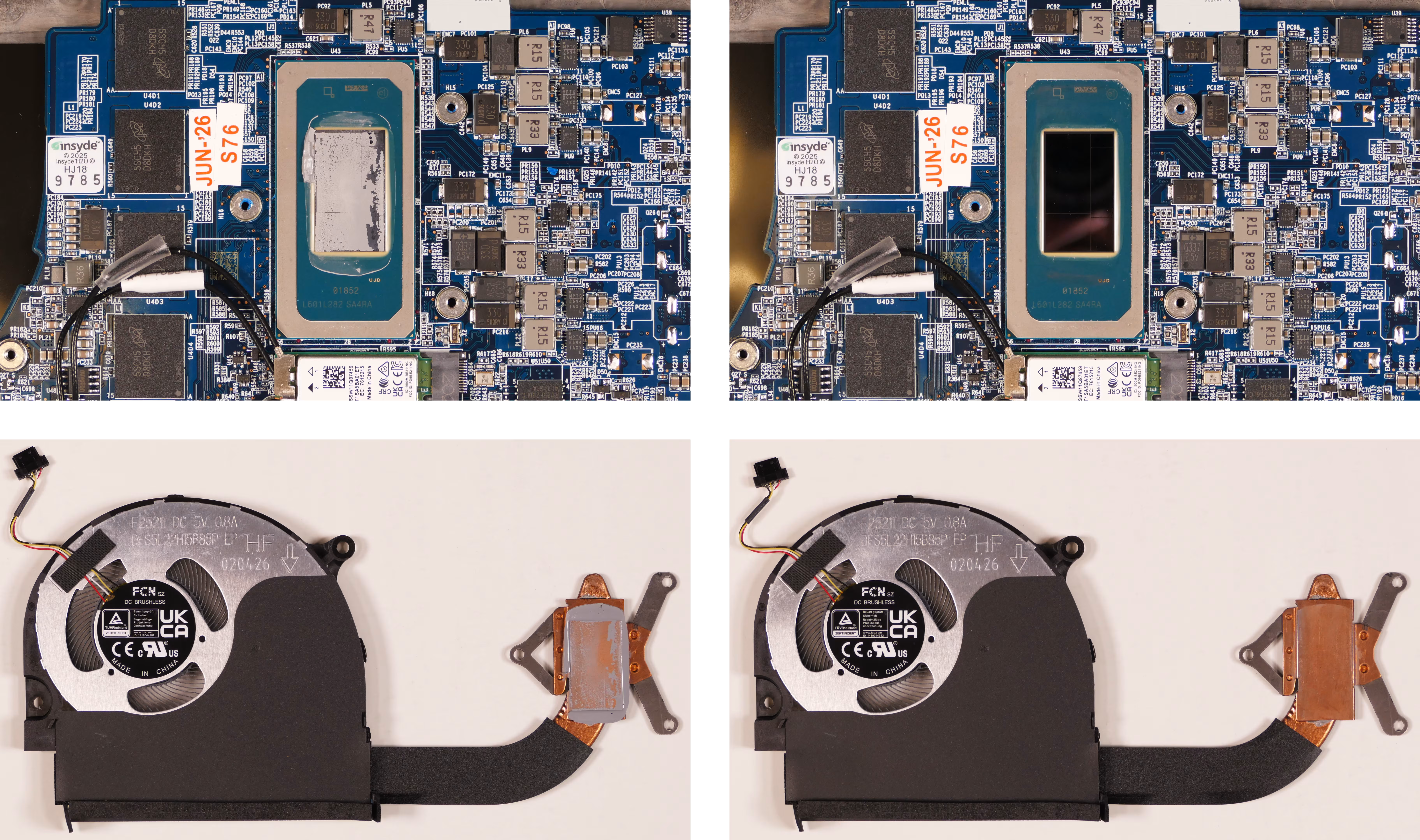Thermal paste removal