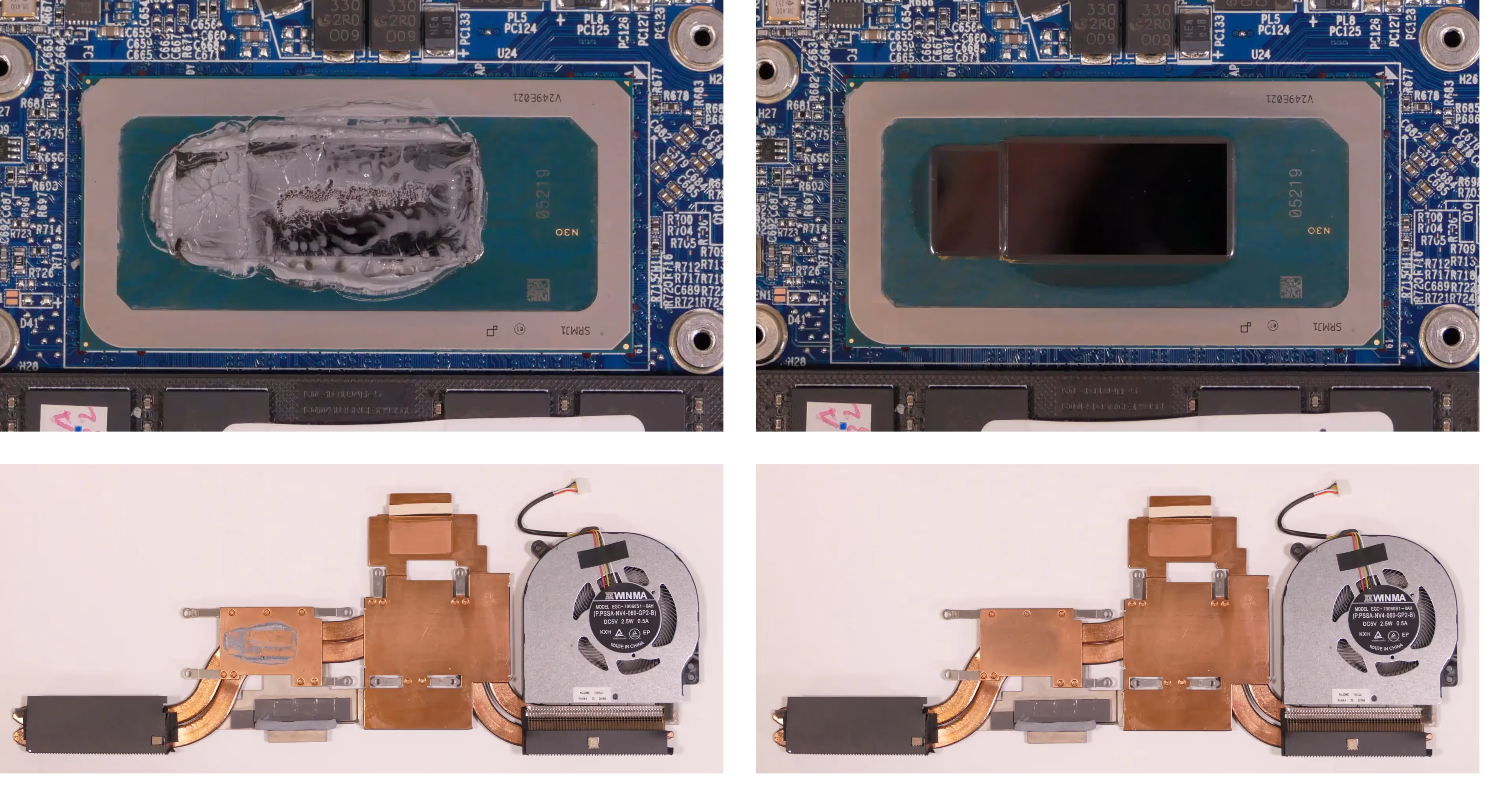 Thermal paste removal