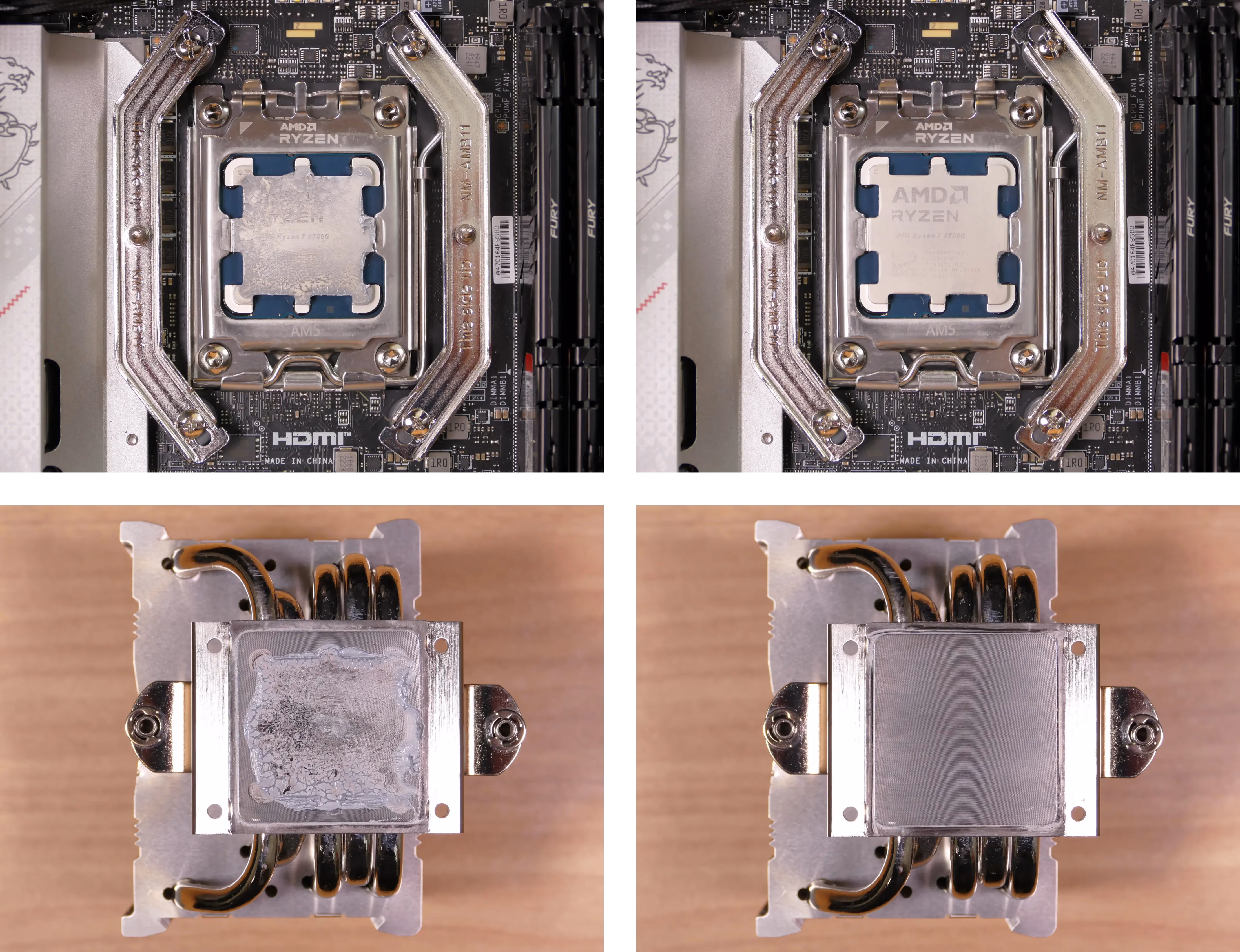 Thermal paste removal