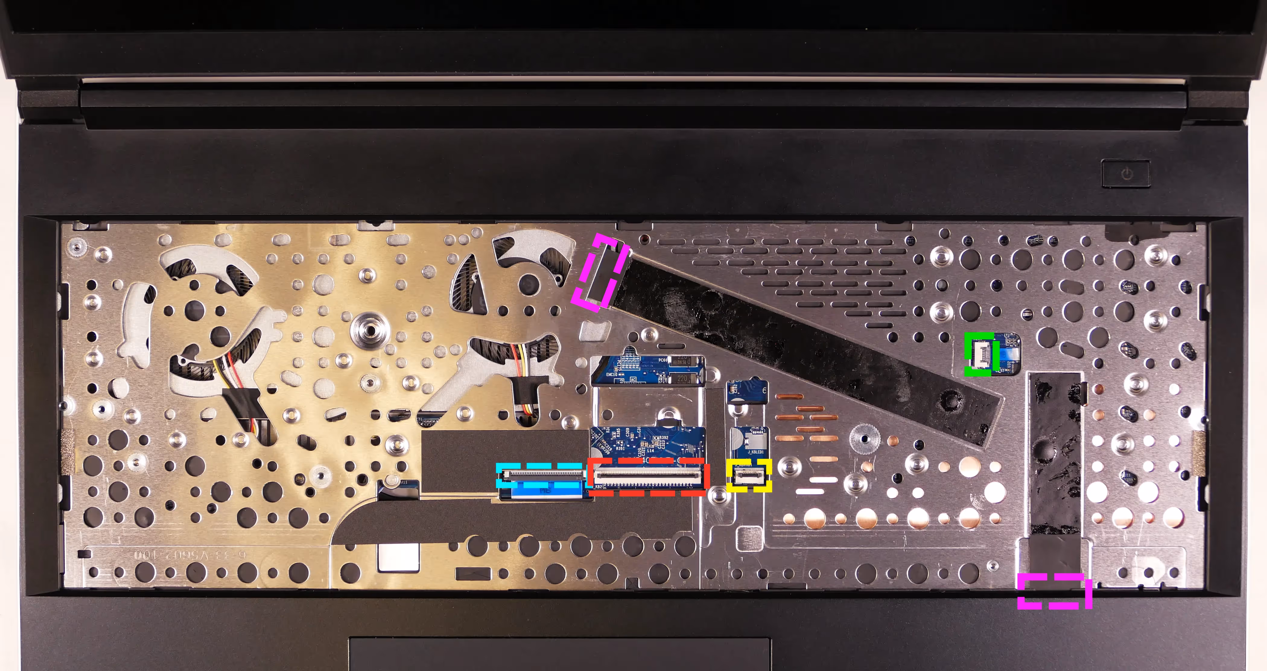 Under-Keyboard Connectors (16")