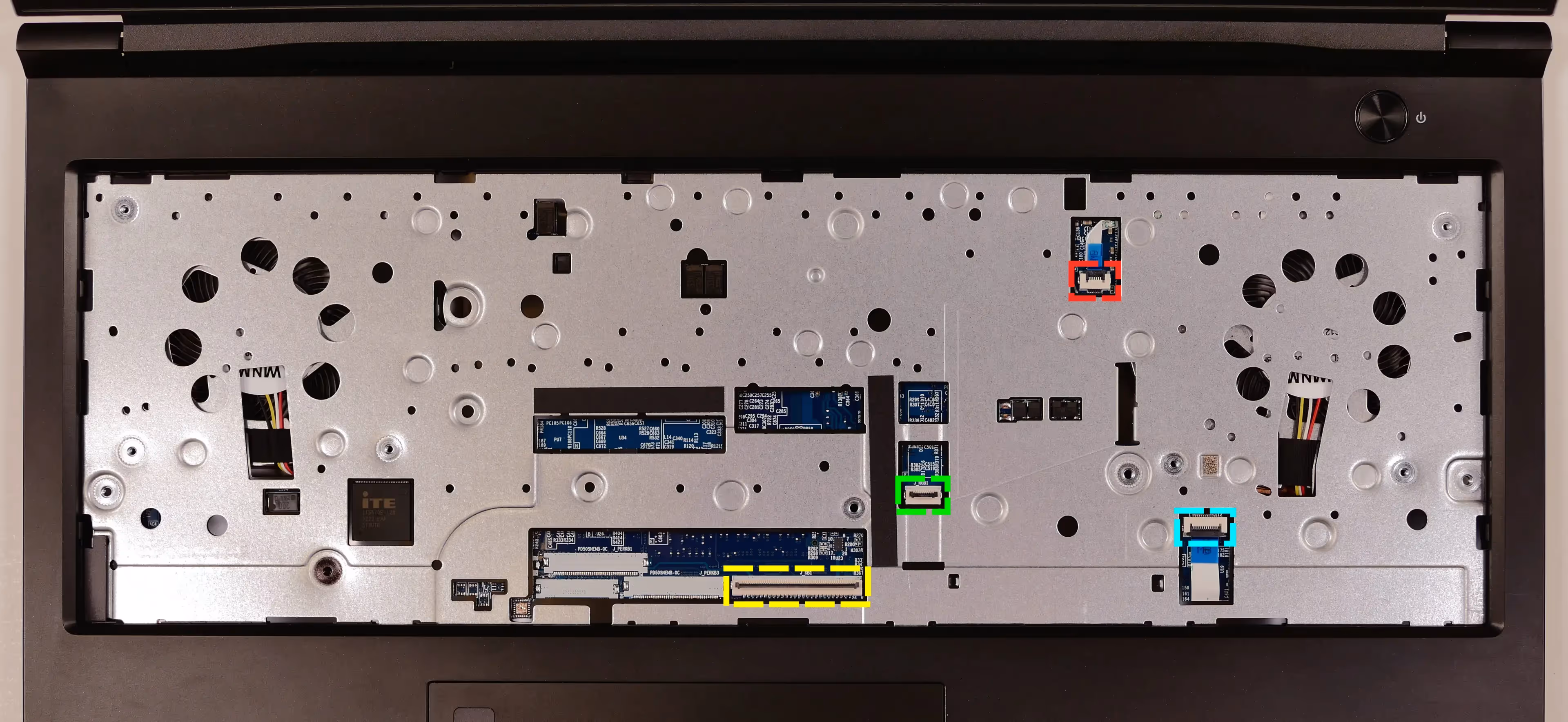 Under-Keyboard Connectors