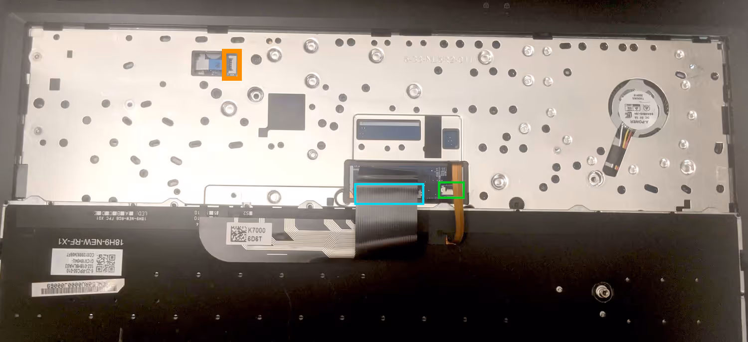 Under-Keyboard Connectors